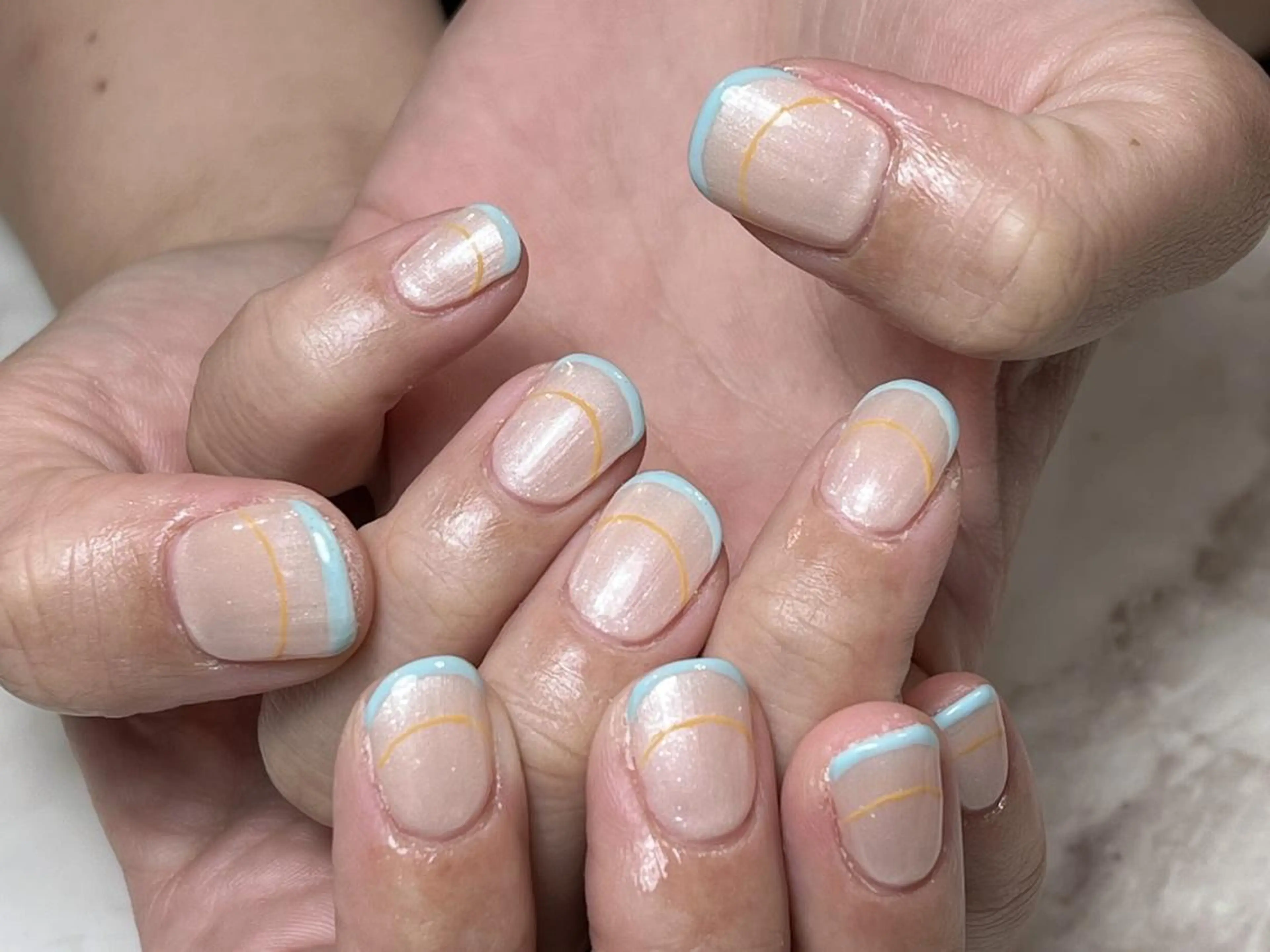 ネイル アートネイル ジェルネイル ニュアンスネイル パラジェル Nailist Honamiのネイルデザイン