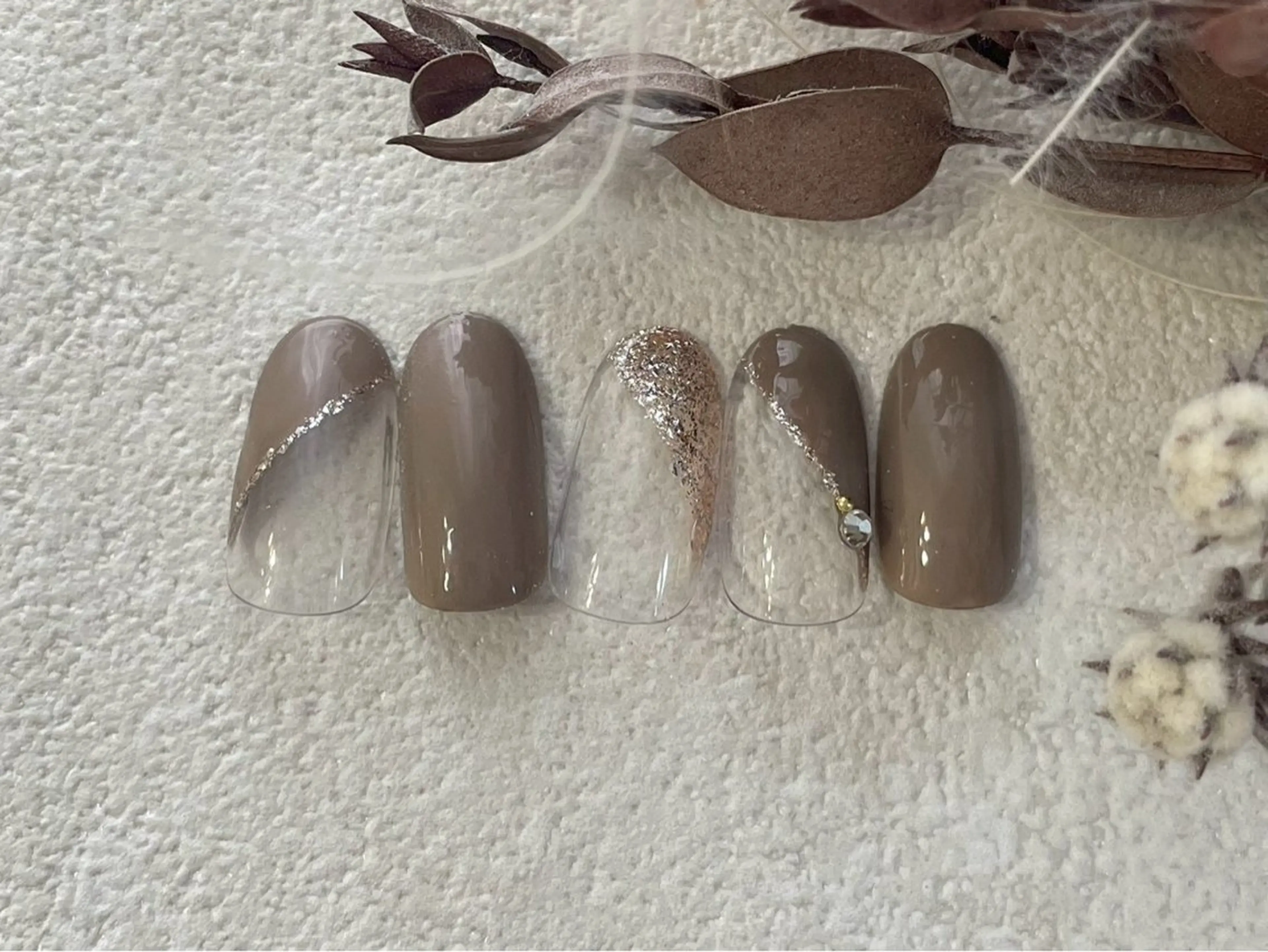 ネイル オーロラネイル フットネイル フレンチネイル ジェルネイル グラデーション ハンドネイル Mogu nail 二子玉川のネイルデザイン