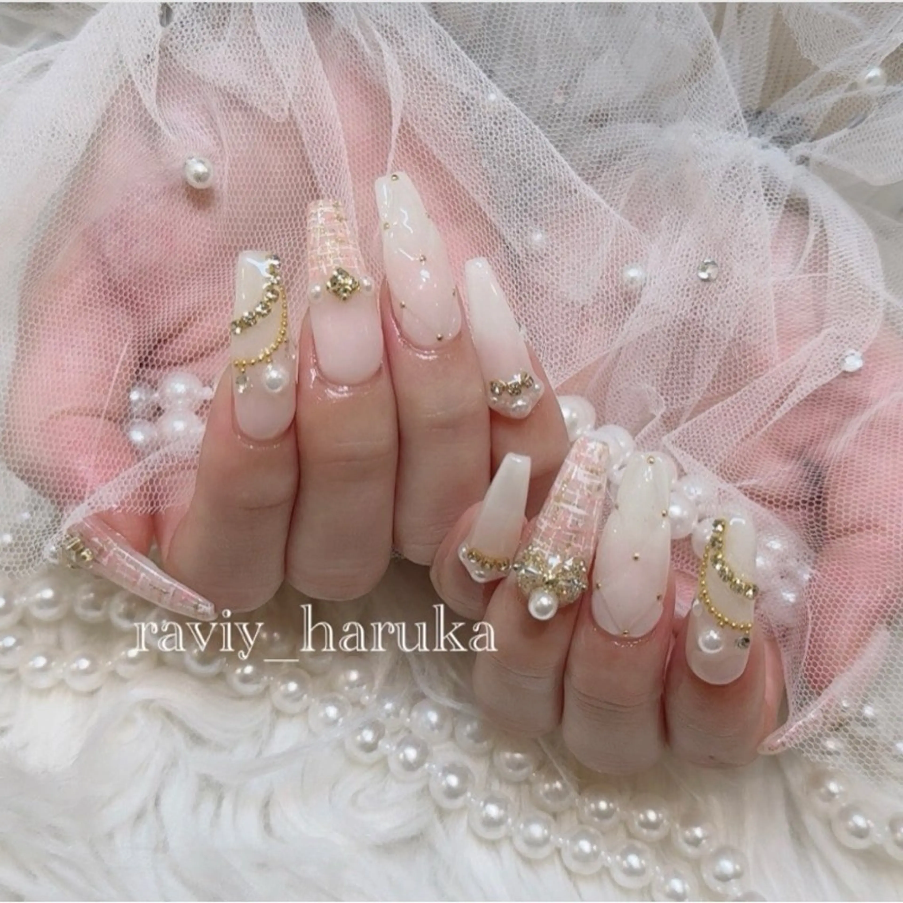 ネイル 長さ出し グラデーション キラキラネイル マグネットネイル ミラーネイル Lee Nails チップ長さだし専門店のネイルデザイン