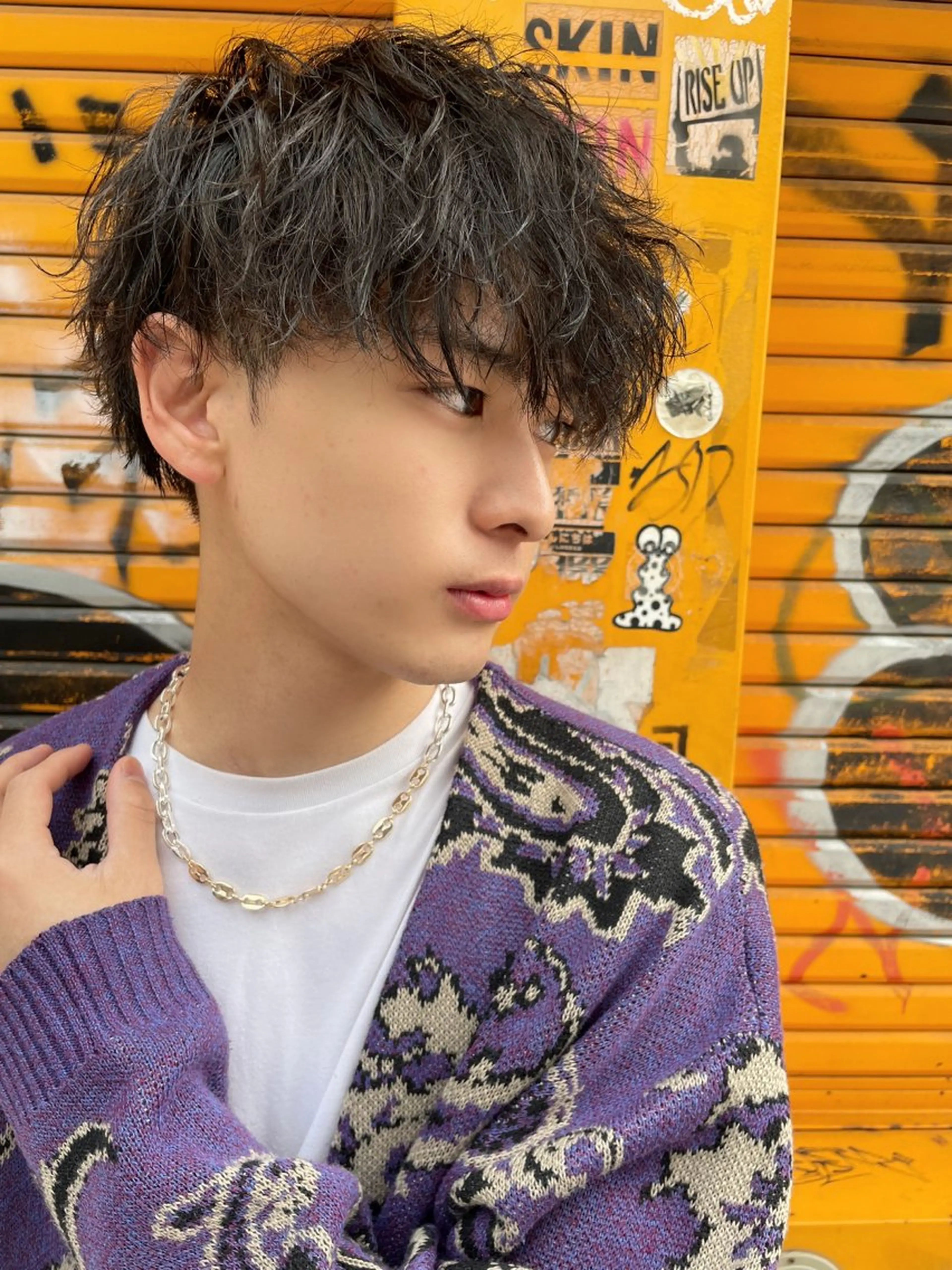 ショート パーマ メンズ JINKIメンズ特化 メンズカットパーマのヘアスタイル