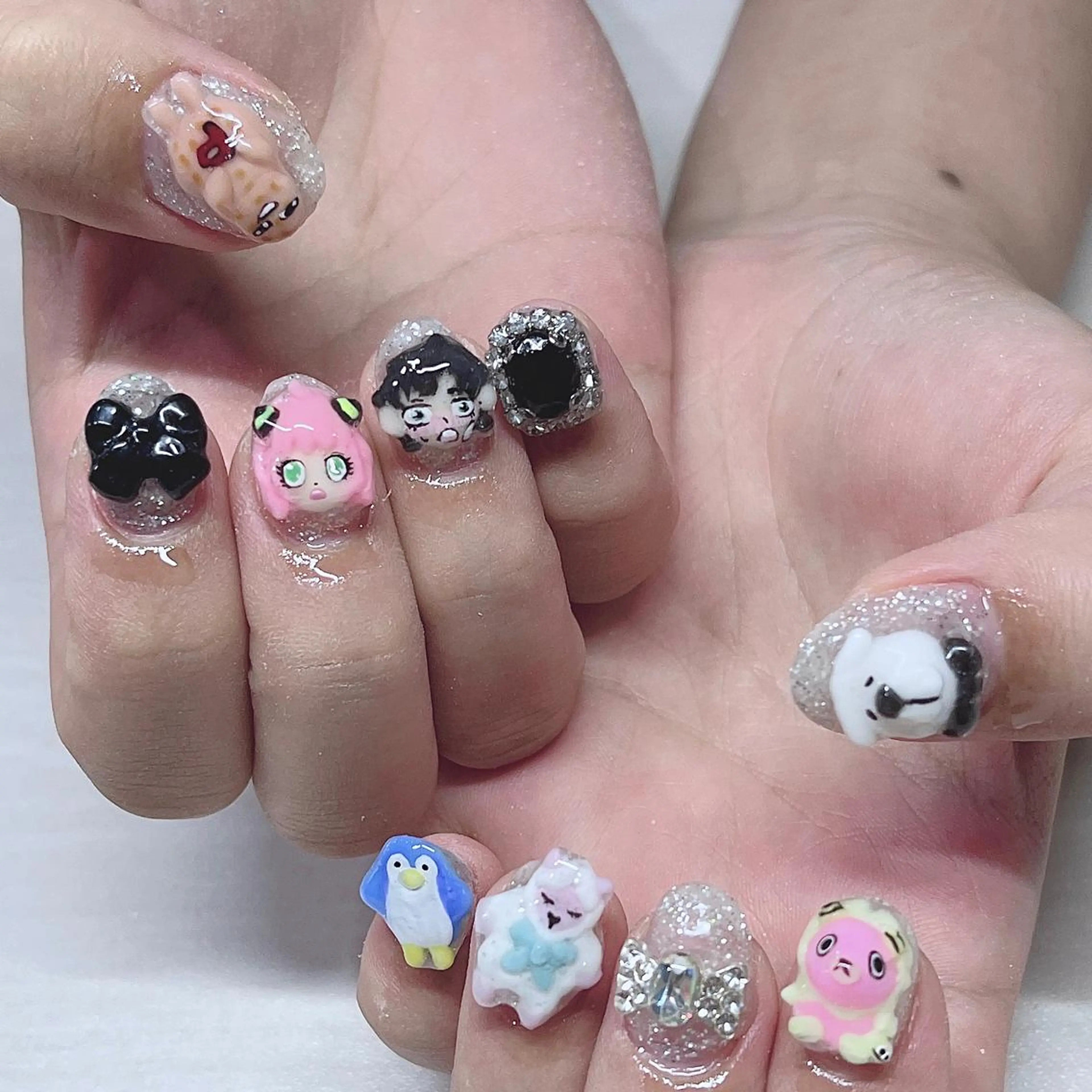 ネイル アートネイル クリアネイル フレンチネイル ジェルネイル ガラスフレンチ 🐕‍🦺Yappy 💗A-tanのネイルデザイン