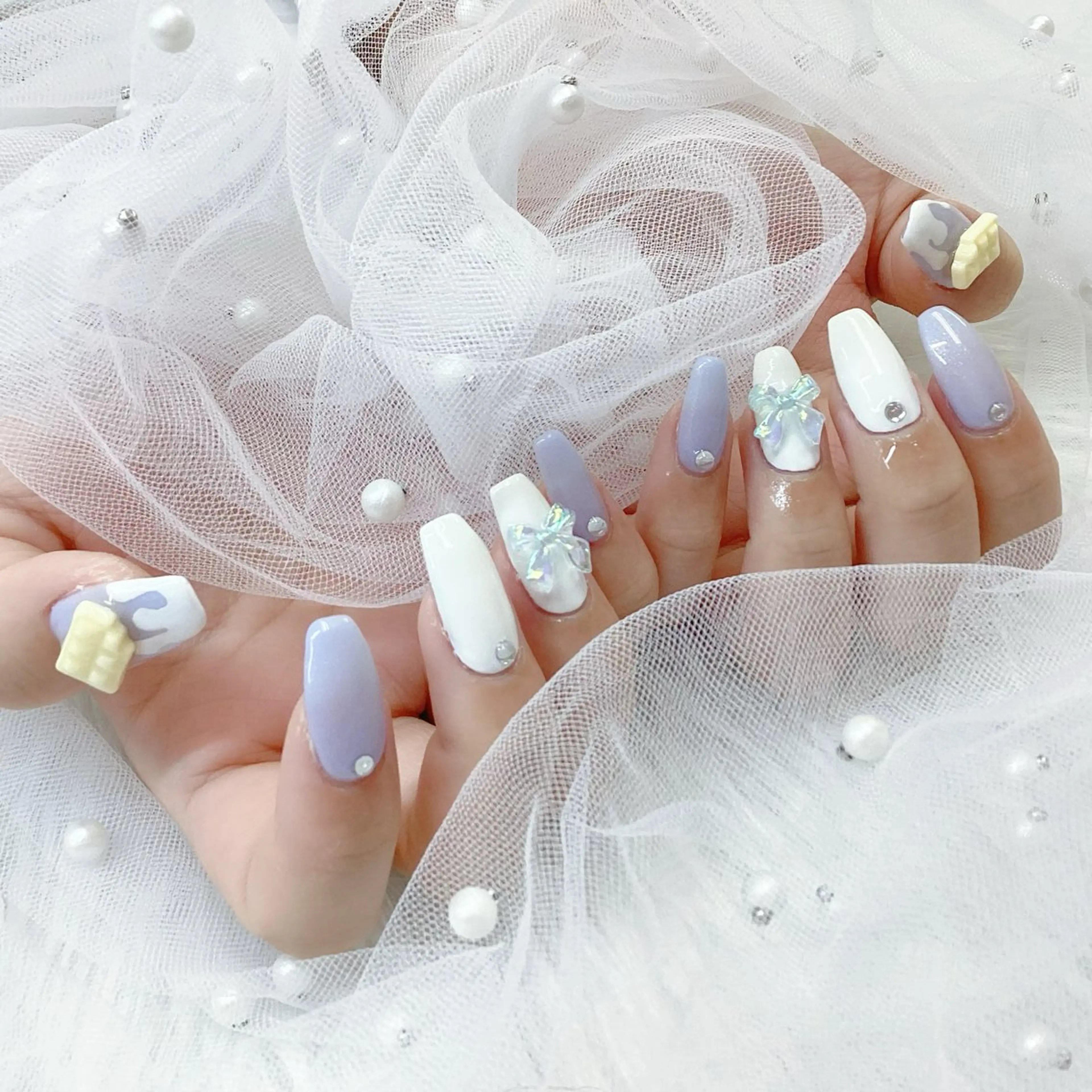 ネイル パーツ全部¥110 サロンミミのネイルデザイン