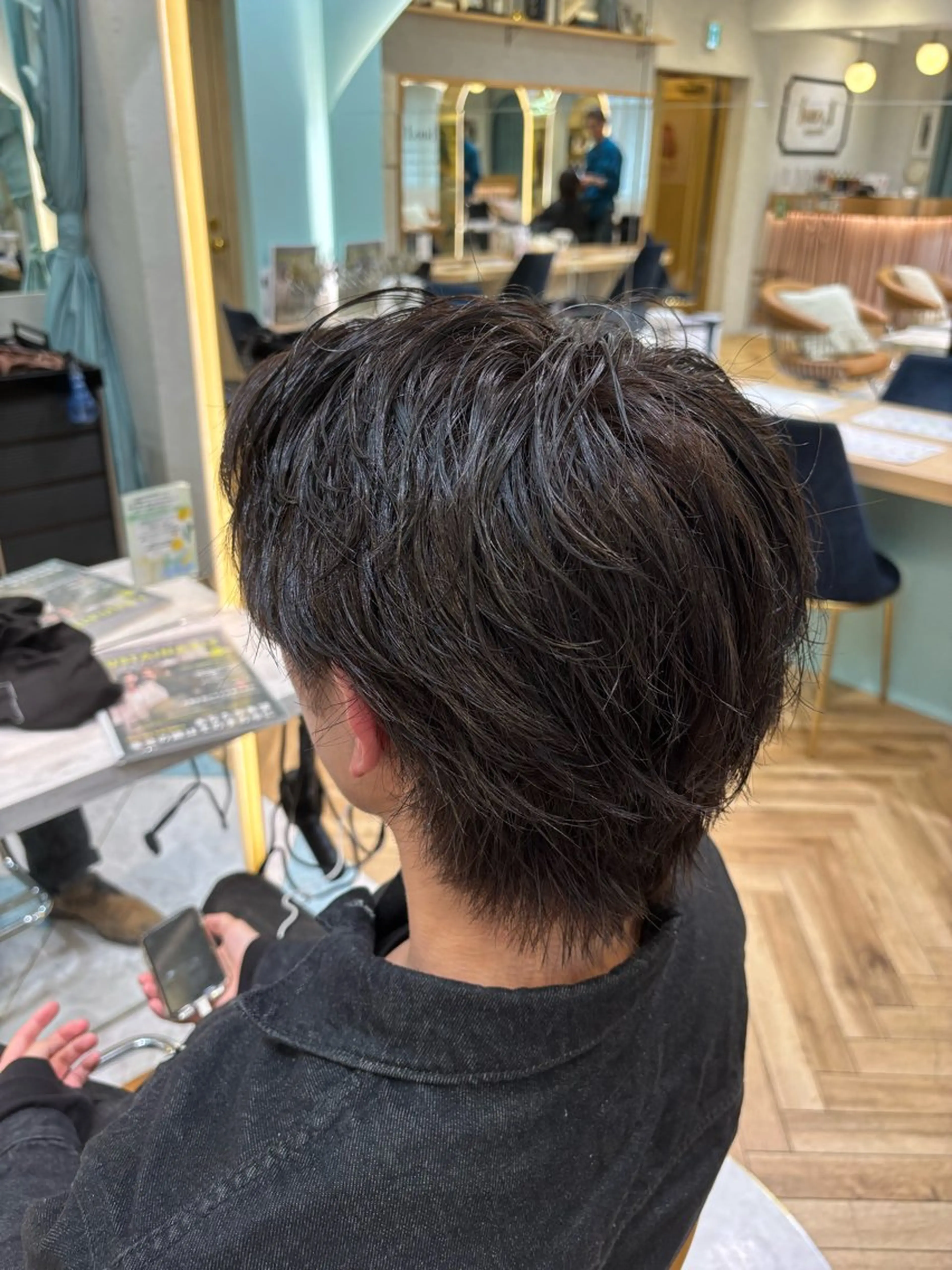 【メンズパーマ✨️🌀】整えカット＋ワンカールパーマ＋1stepトリートメントの写真