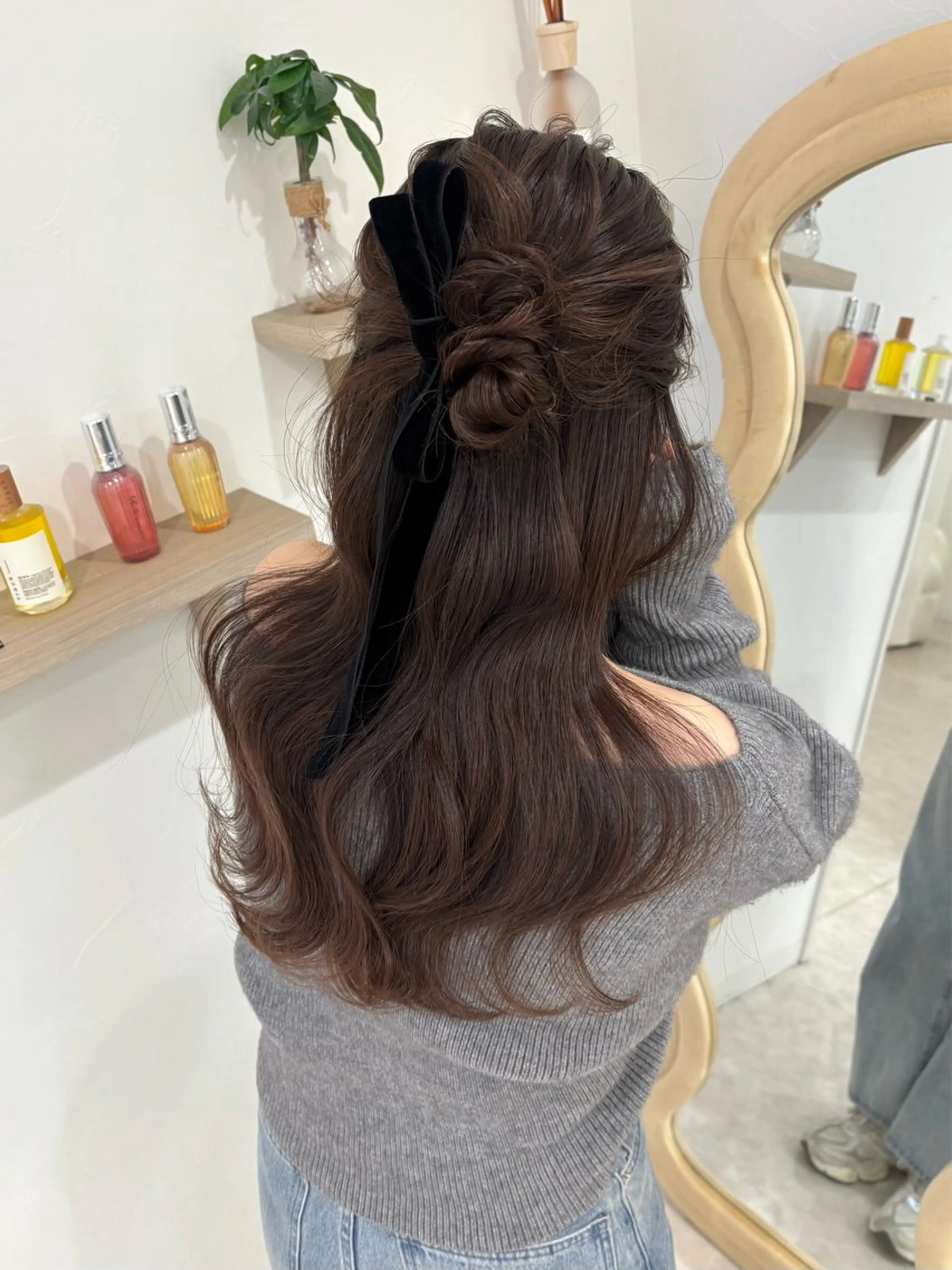 ロング ヘアアレンジ ハーフアップ Dityca rst所属・Kato Nonokaのマツエク・マツパデザイン