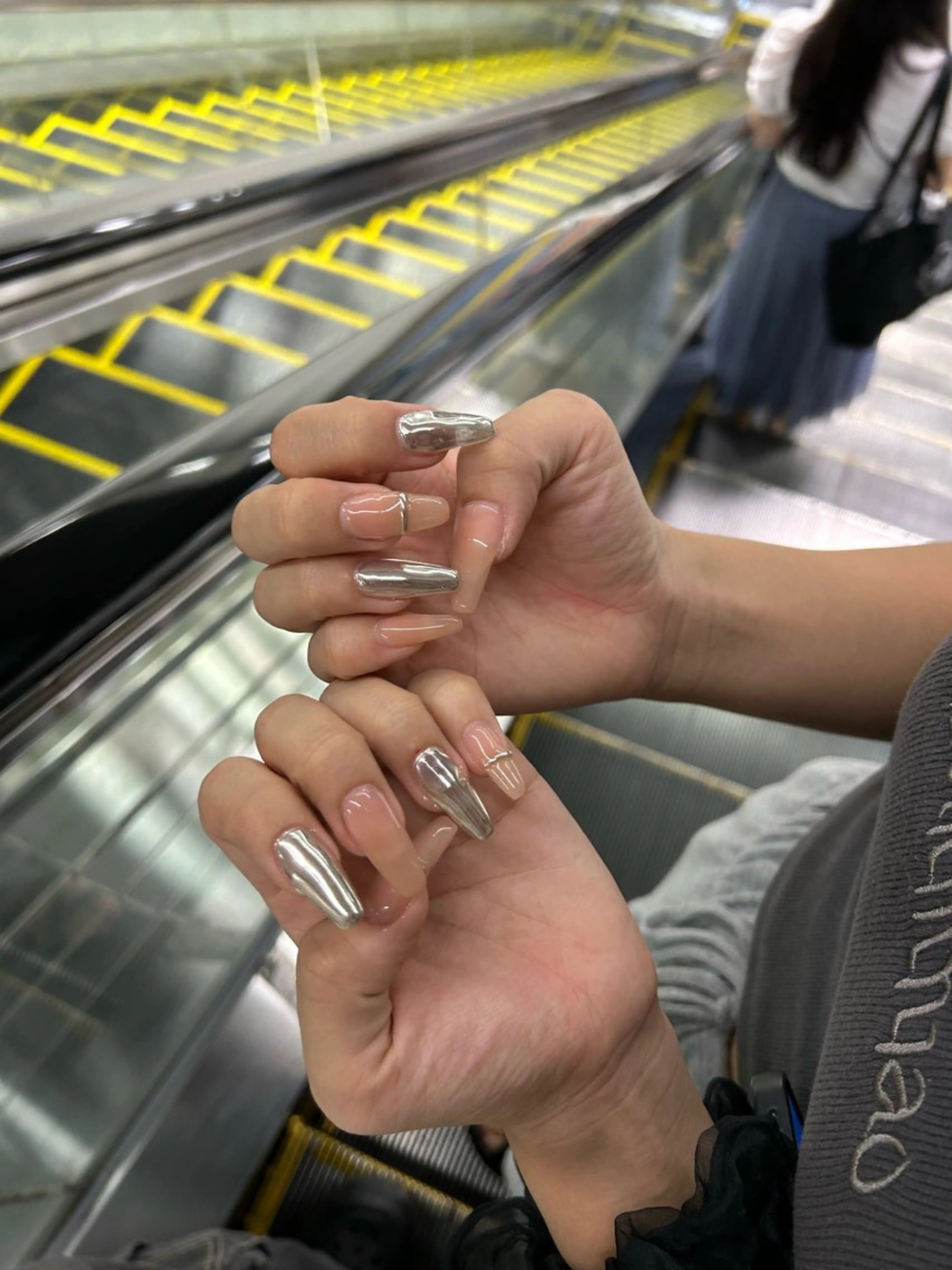 ネイル ハンドネイル 🩶韓国/ワンホン myu🩶のネイルデザイン