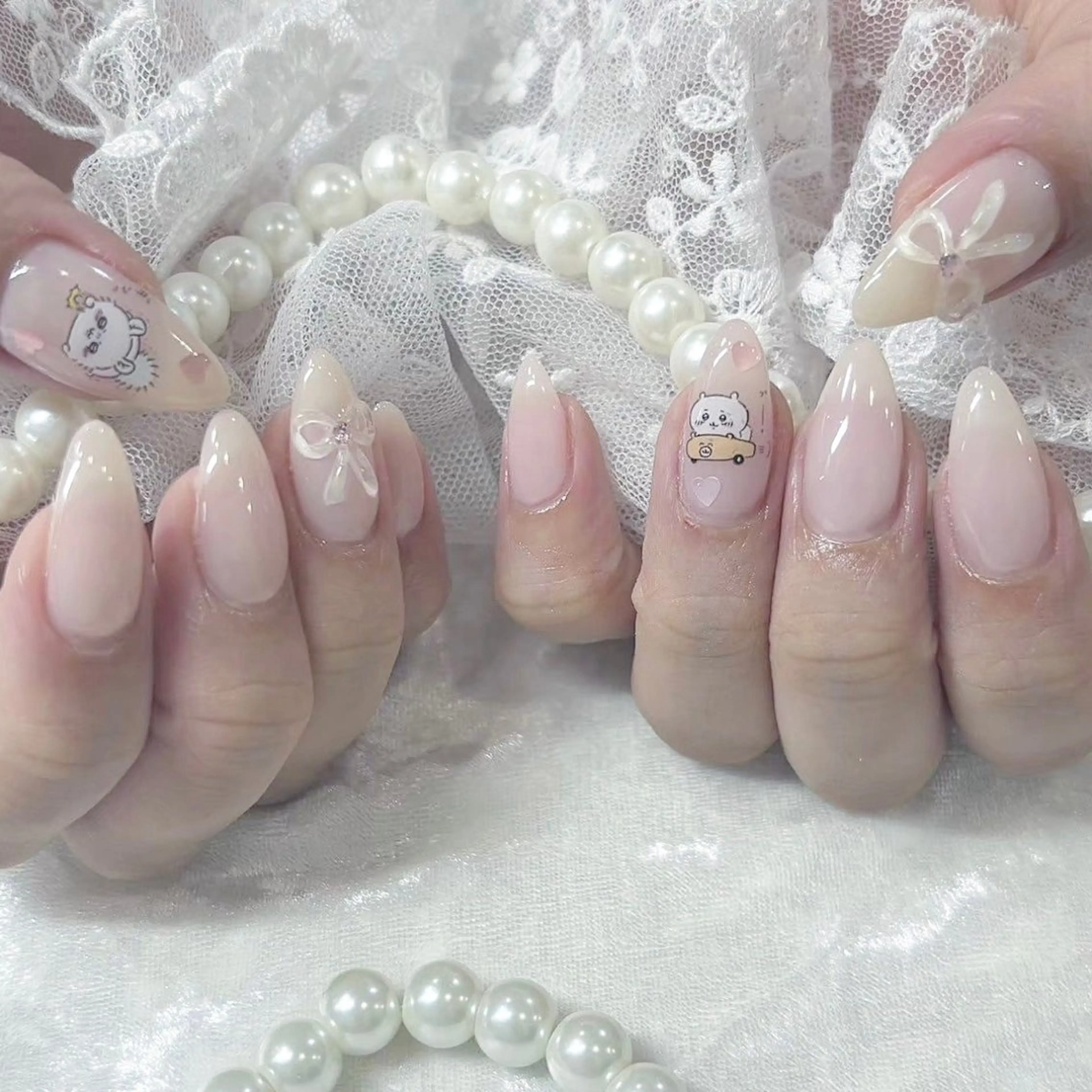 ネイル アートネイル 長さ出し フットネイル 韓国ネイル マグネットネイル ハンドネイル Kanako 💫のネイルデザイン