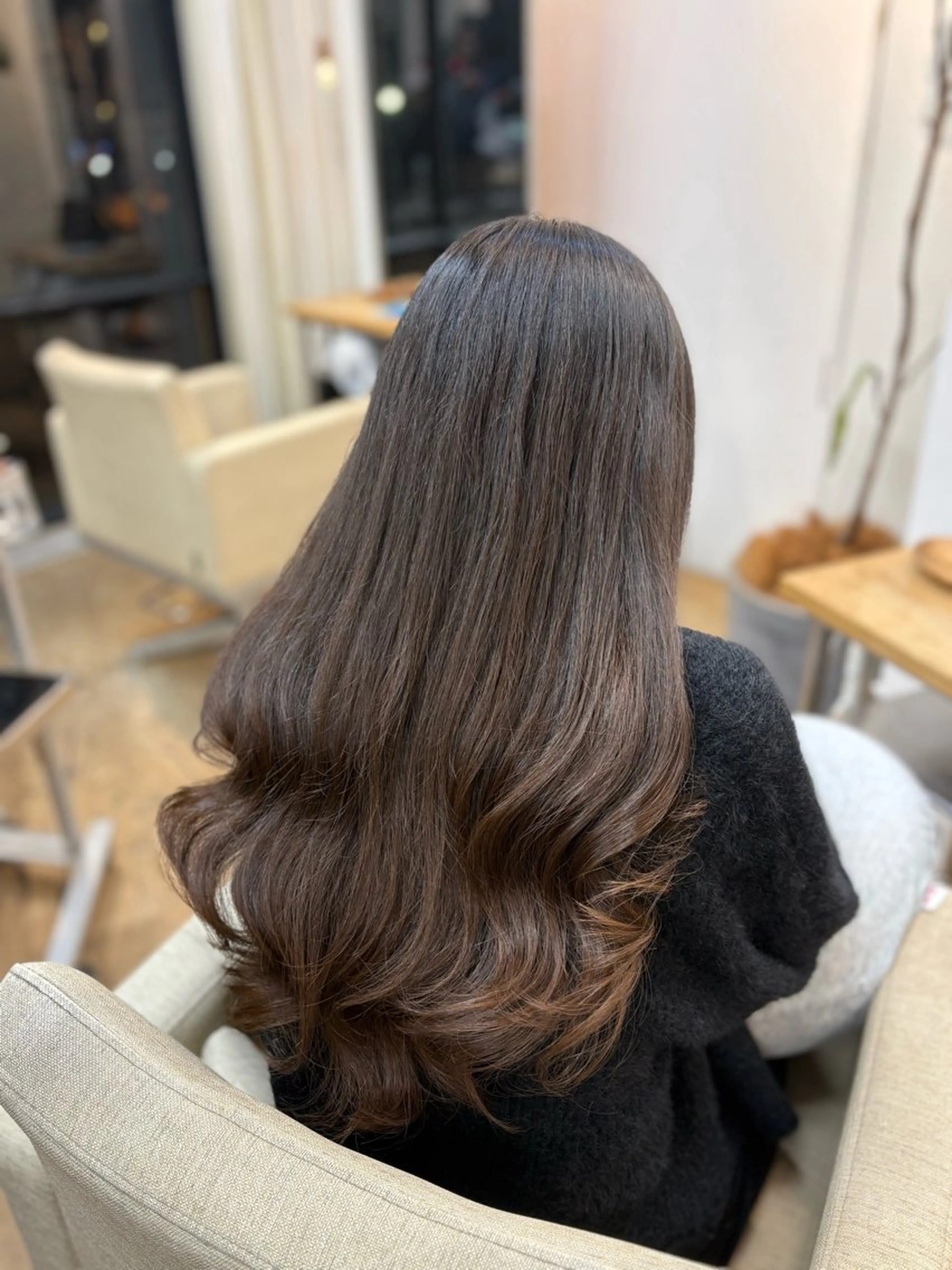 ロング パーマ 韓国風ヘア レイヤーカット デジタルパーマ カット パーマ BELO/ yuzuのヘアスタイル