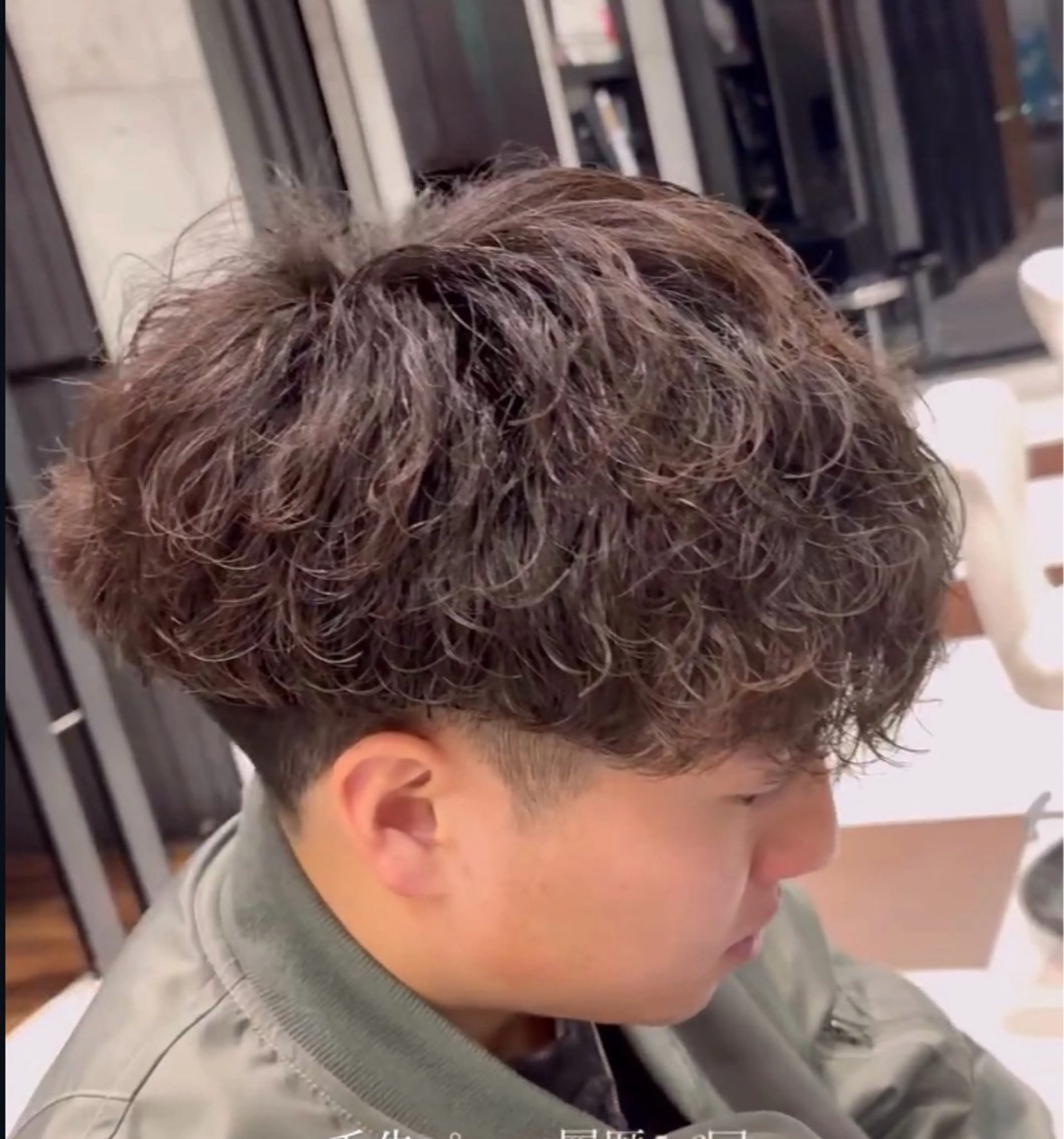 パーマ メンズ メンズパーマ 藤原 幸大のヘアスタイル