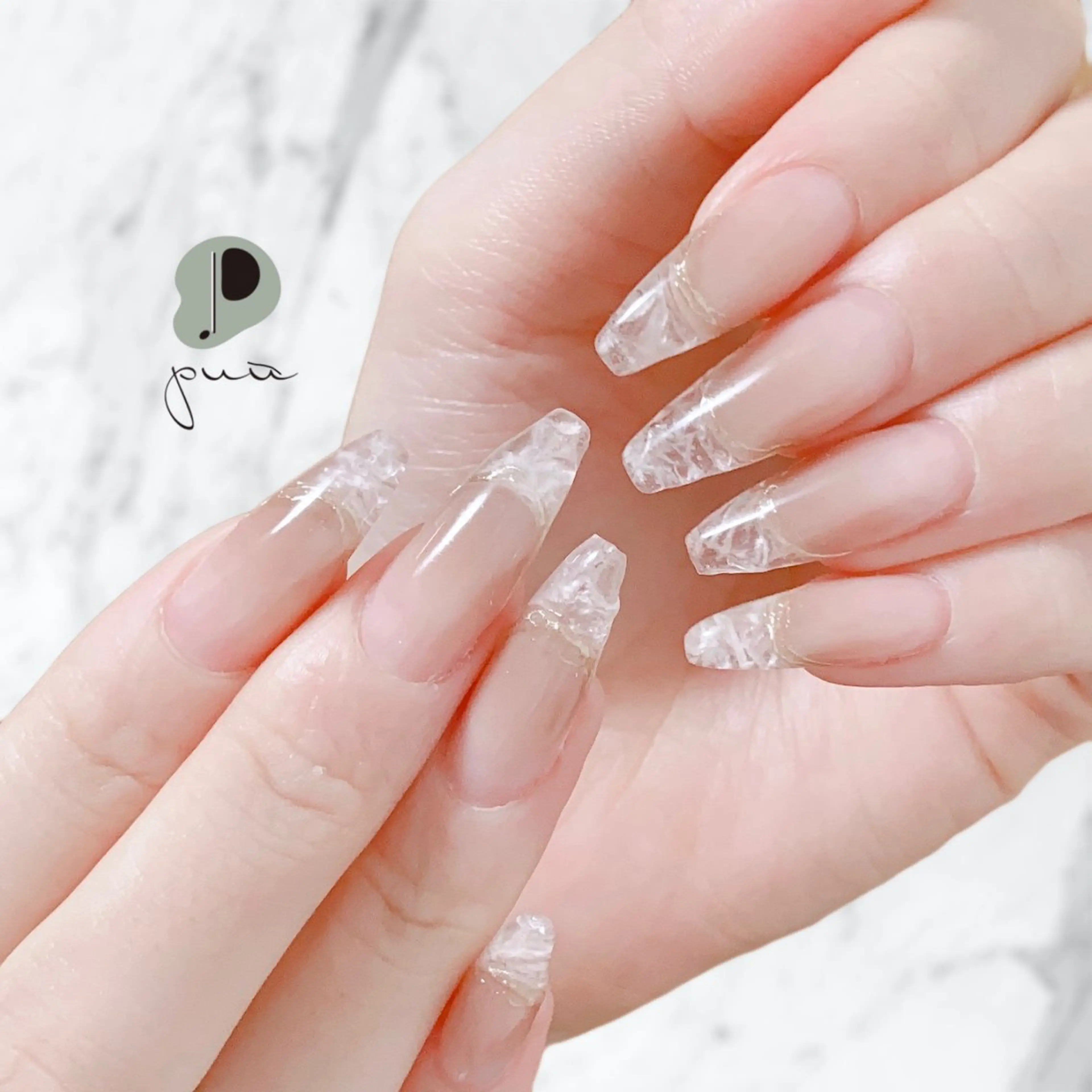 ネイル アートネイル クリアネイル フレンチネイル ジェルネイル グラデーション ハンドネイル puu kyoto所属・Nail salon puu kyotoのネイルデザイン