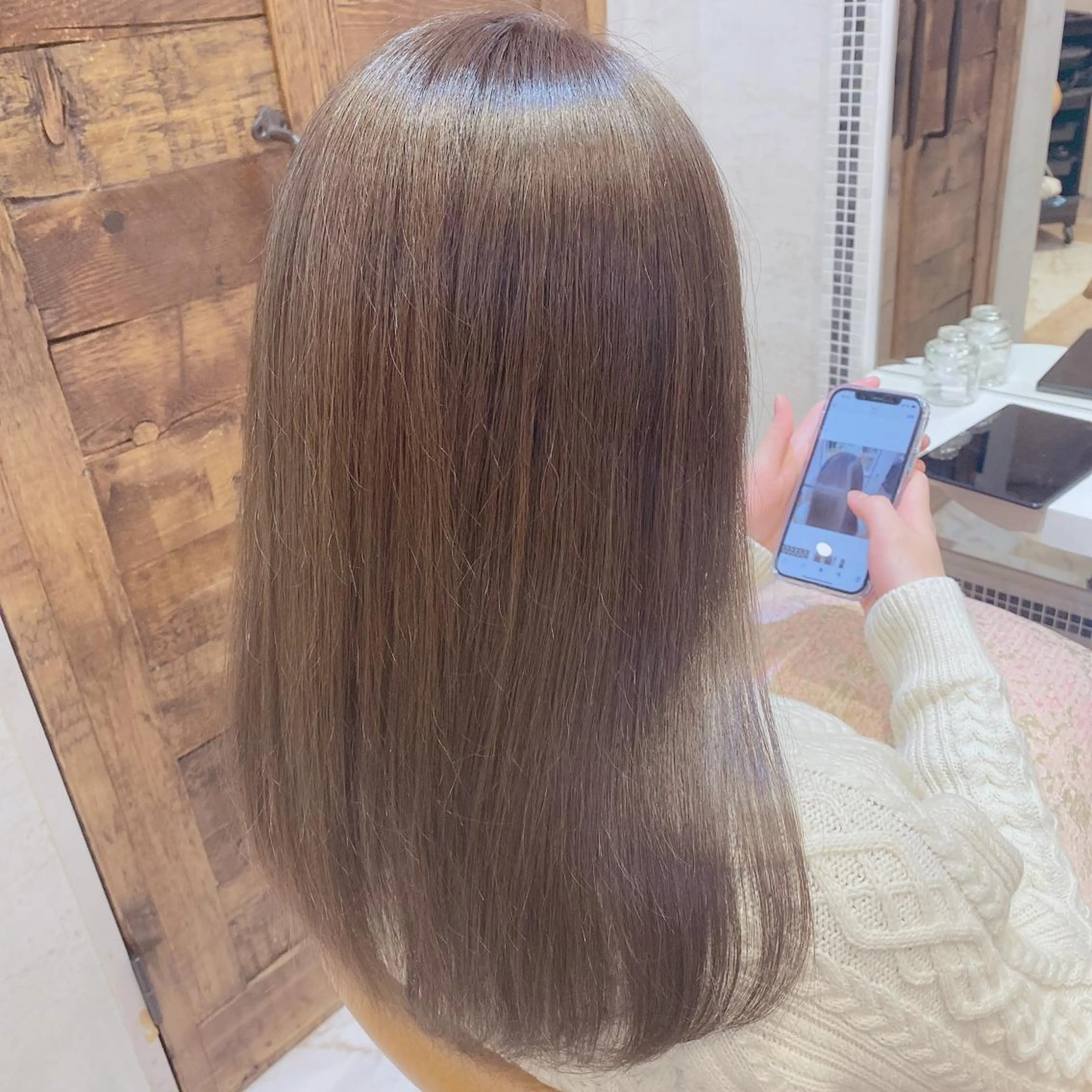 ミディアム トリートメント カット 代表山口ひな 髪質改善のプロのヘアスタイル