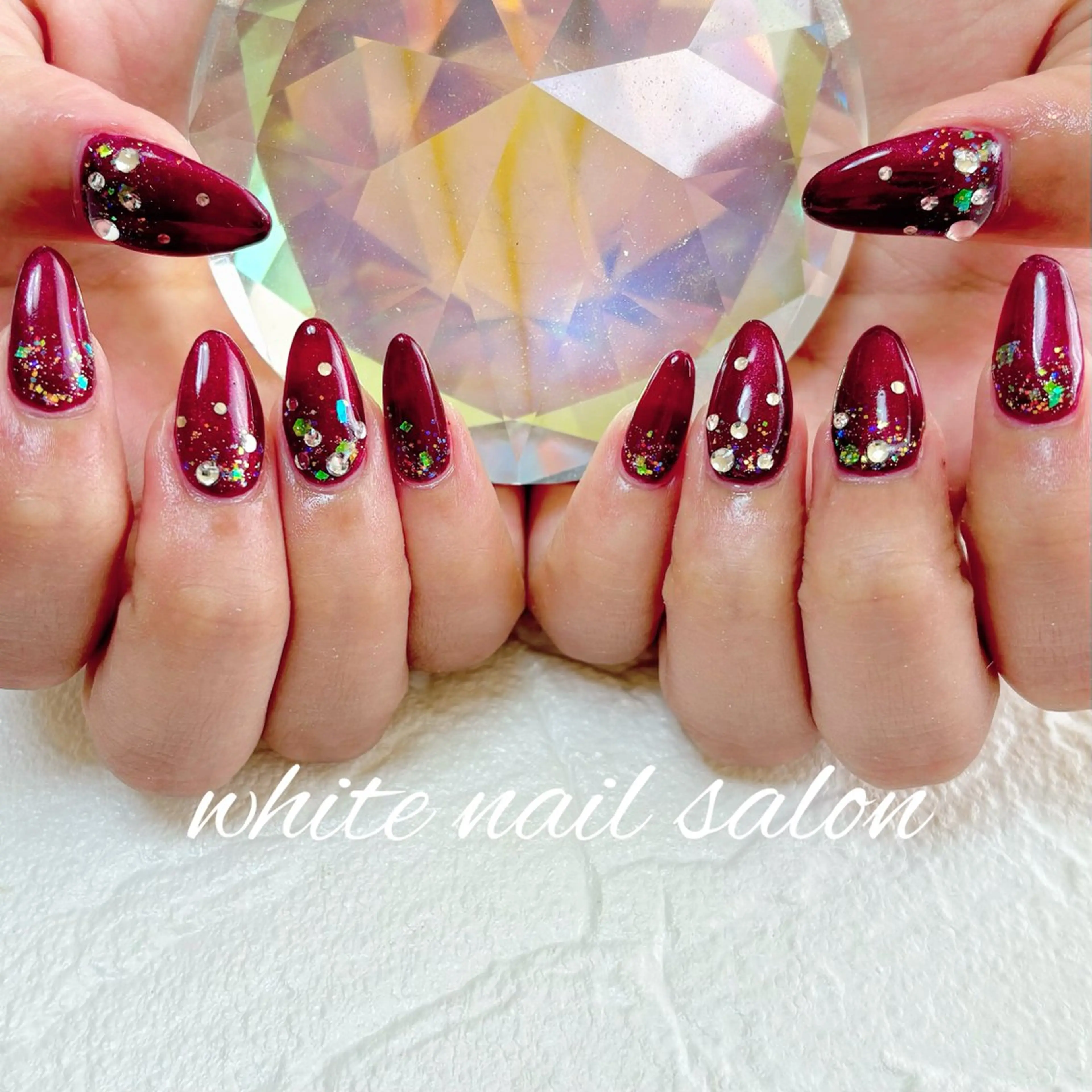ネイル フットネイル ハンドネイル white nail salonのネイルデザイン