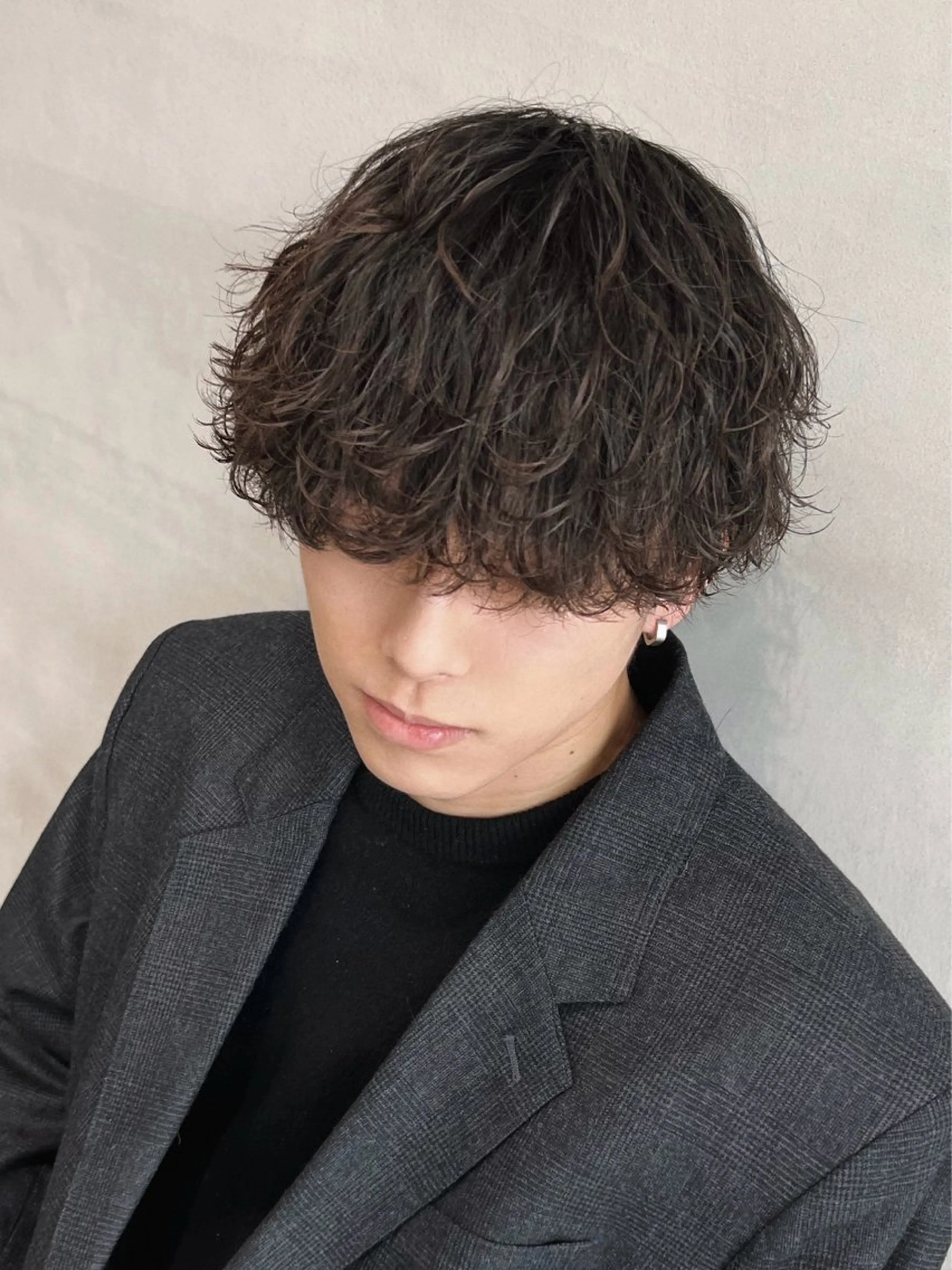 ショート メンズ メンズパーマ 波巻きパーマ メンズ特化型美容師 sakuraのヘアスタイル