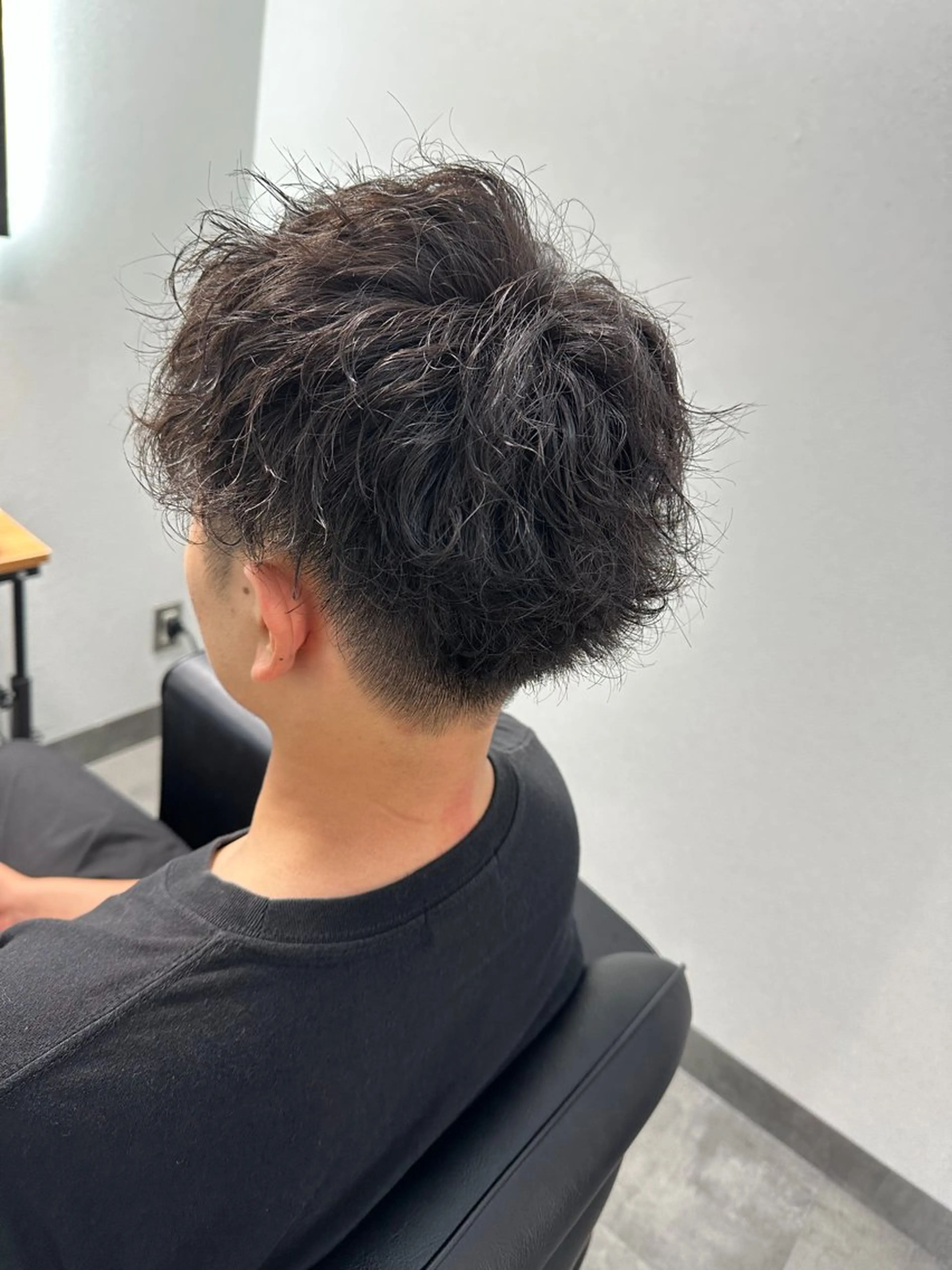 メンズカット＋クリームパーマ＋トリートメントの写真