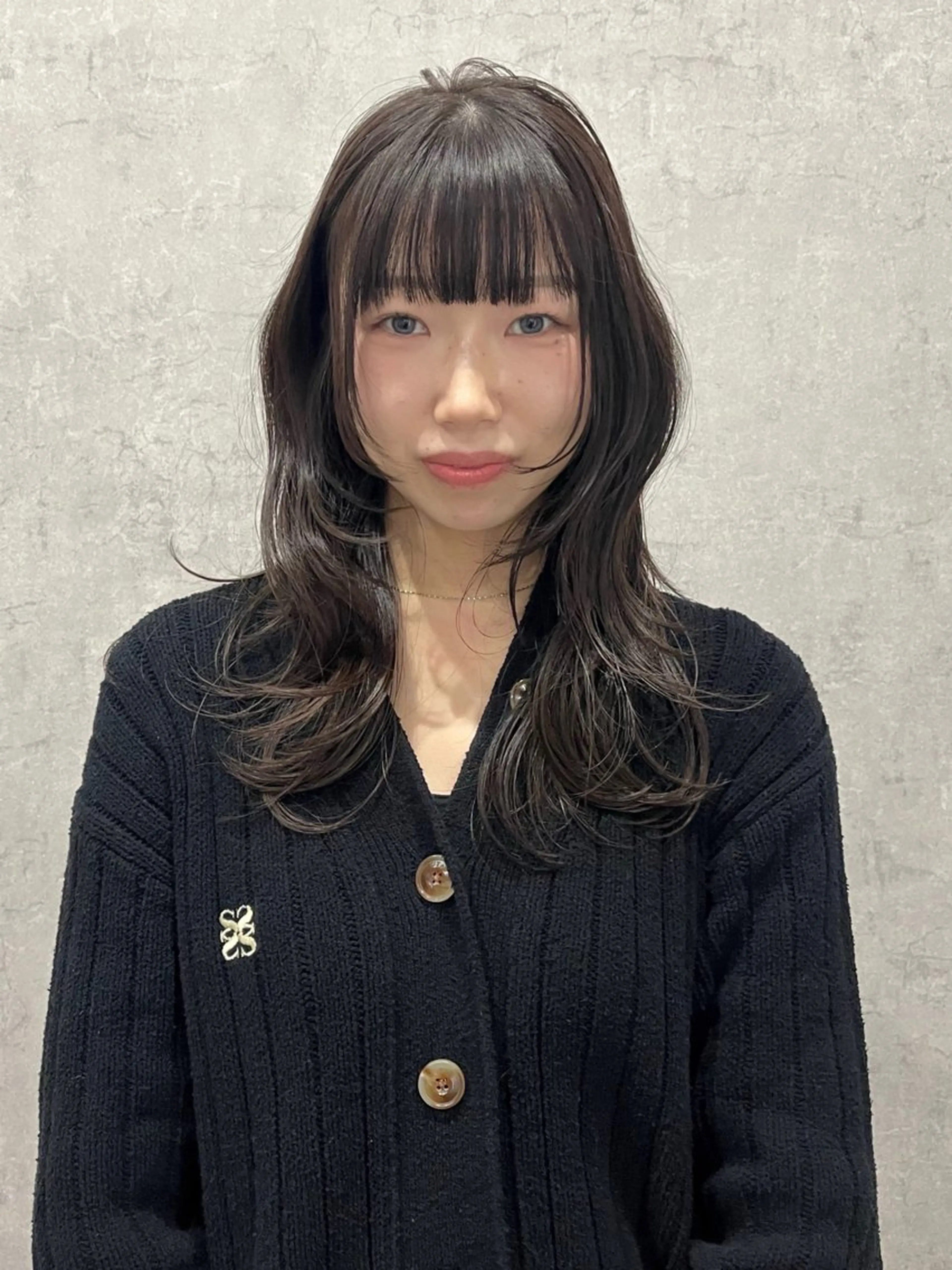 前髪カットの写真