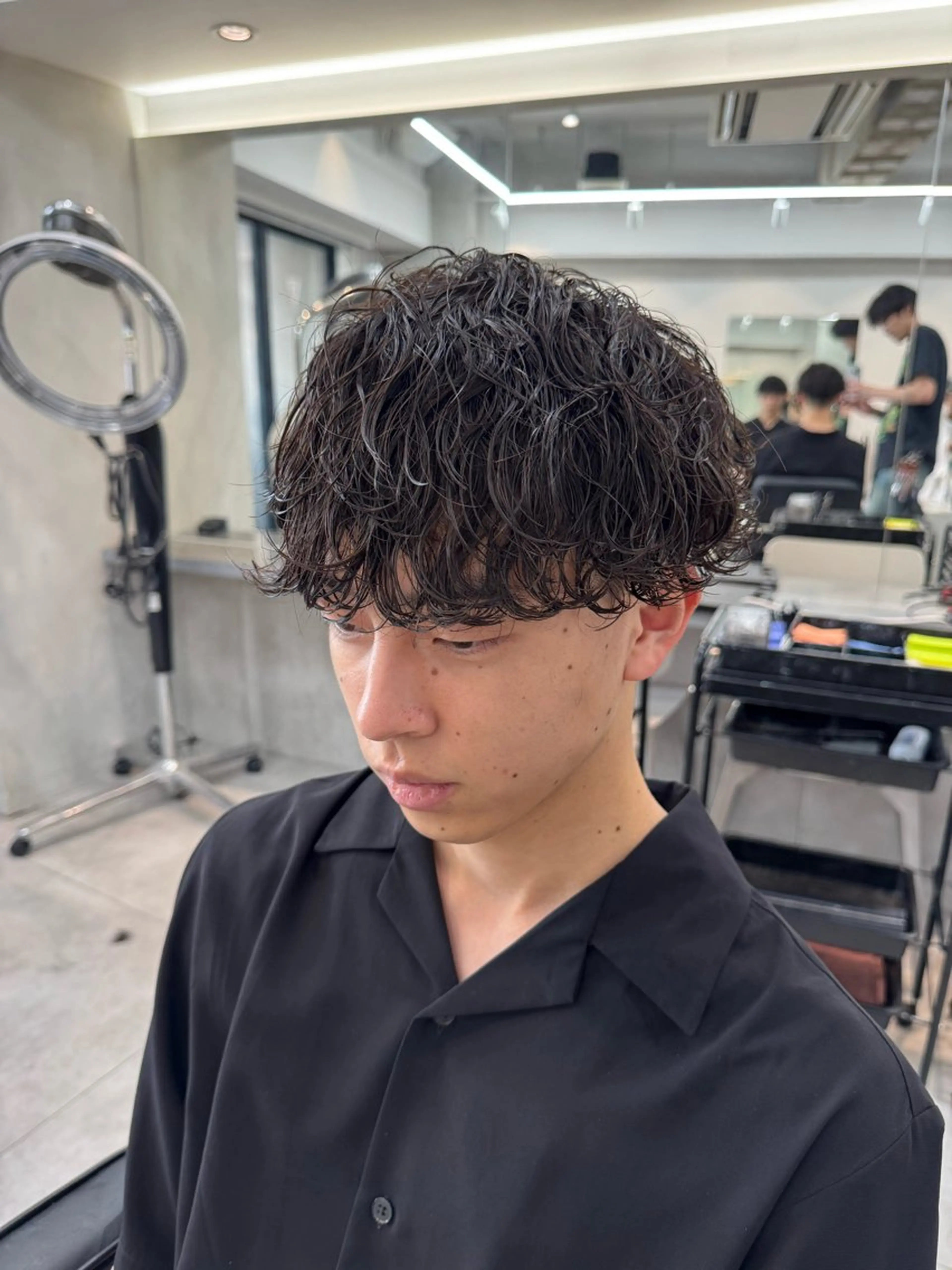 パーマ メンズ カット パーマ 大宮メンズ特化/パー マ職人/小川藍人のヘアスタイル