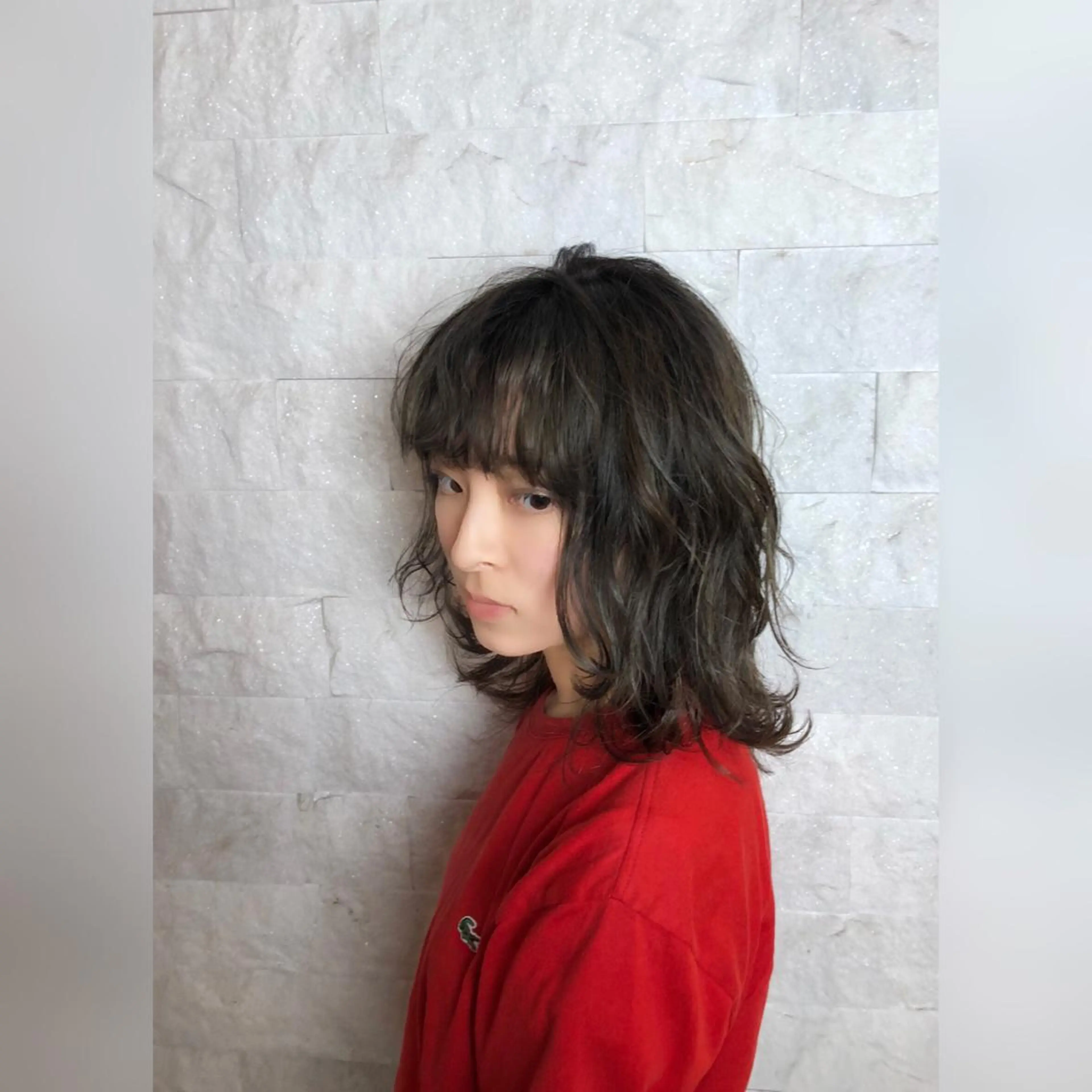 ミディアム 圧倒的美髪ストレート ツダケイタロウのヘアスタイル