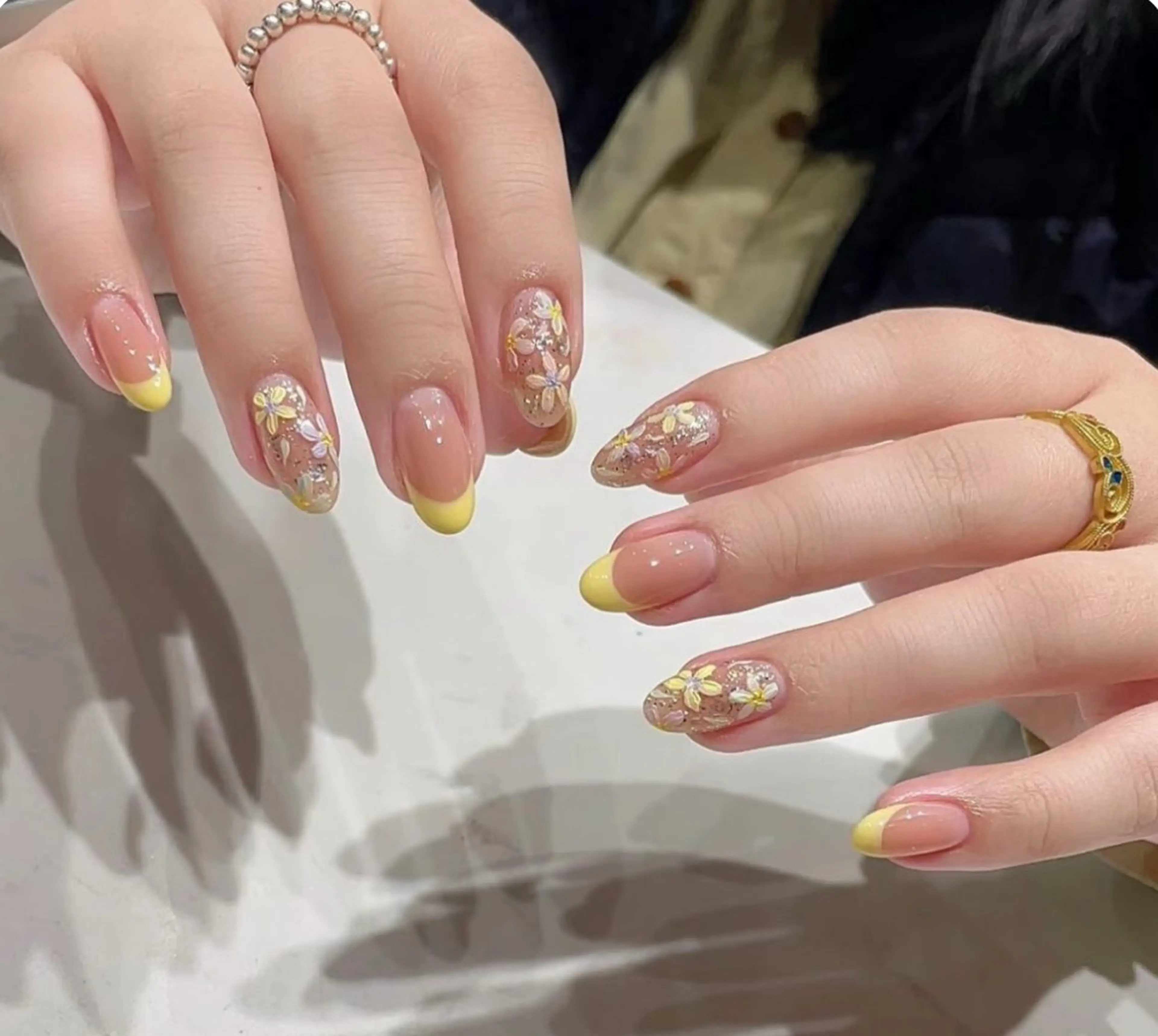 ネイル 韓国ネイル 持ち込み ニュアンスネイル ネイルチップ ハンドネイル Tini ANA.CHUOのネイルデザイン