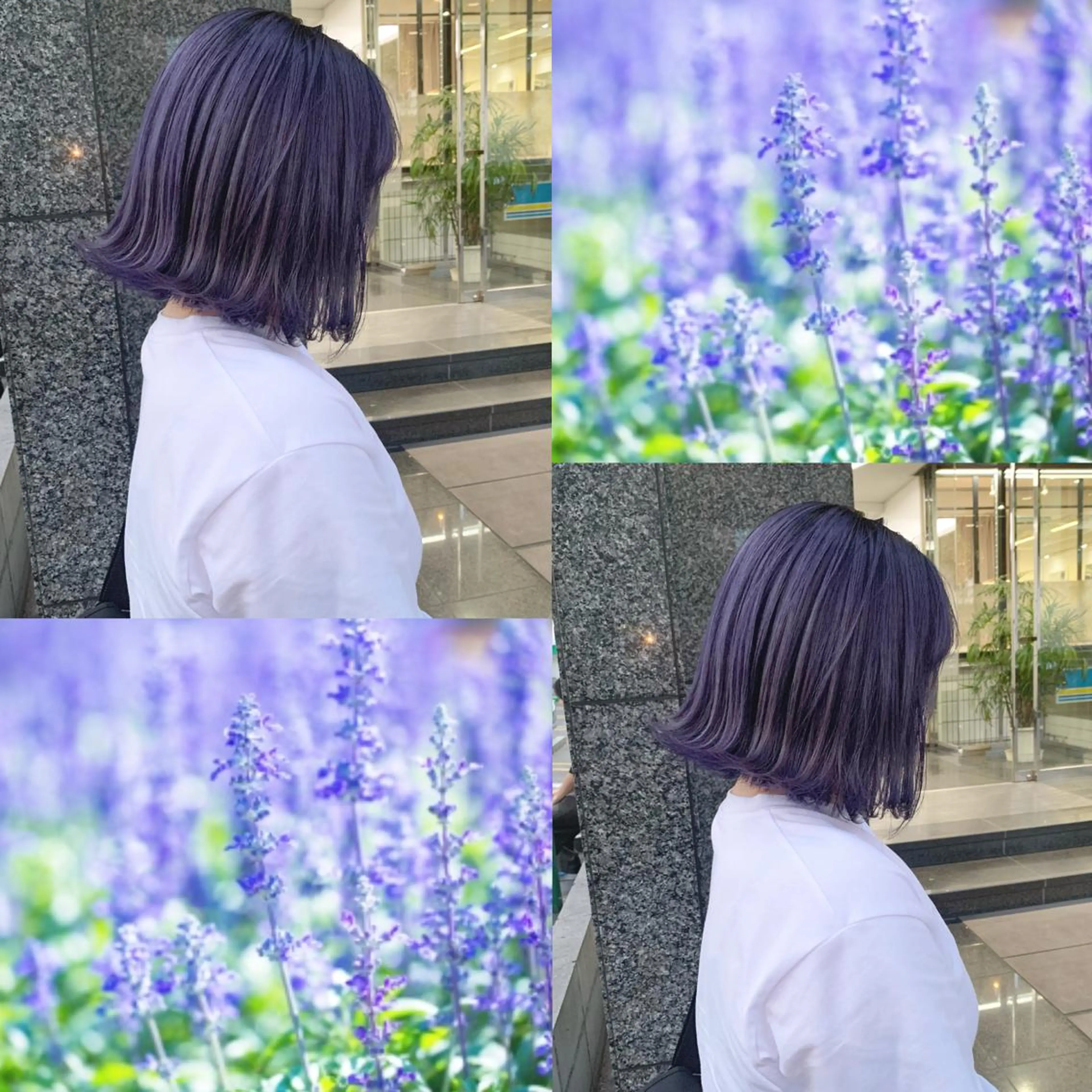 ミディアム カラー ヘアカラー トリートメント ヘアセット ✨艶ブリーチカラー ✨四ノ宮裕己のヘアスタイル