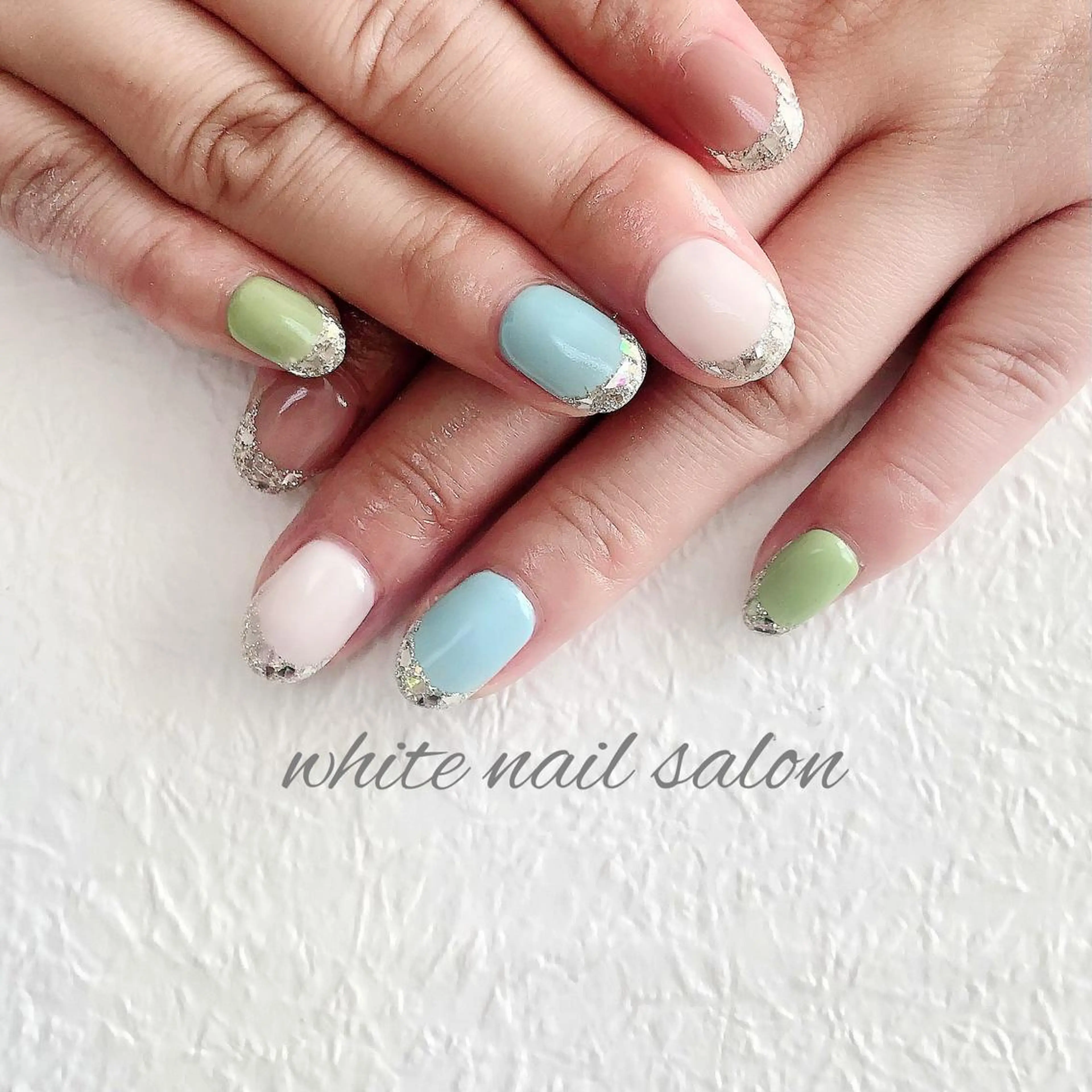 ネイル ジェルネイル ハードジェル 持ち込み ソフトジェル ハンドネイル white nail salonのネイルデザイン