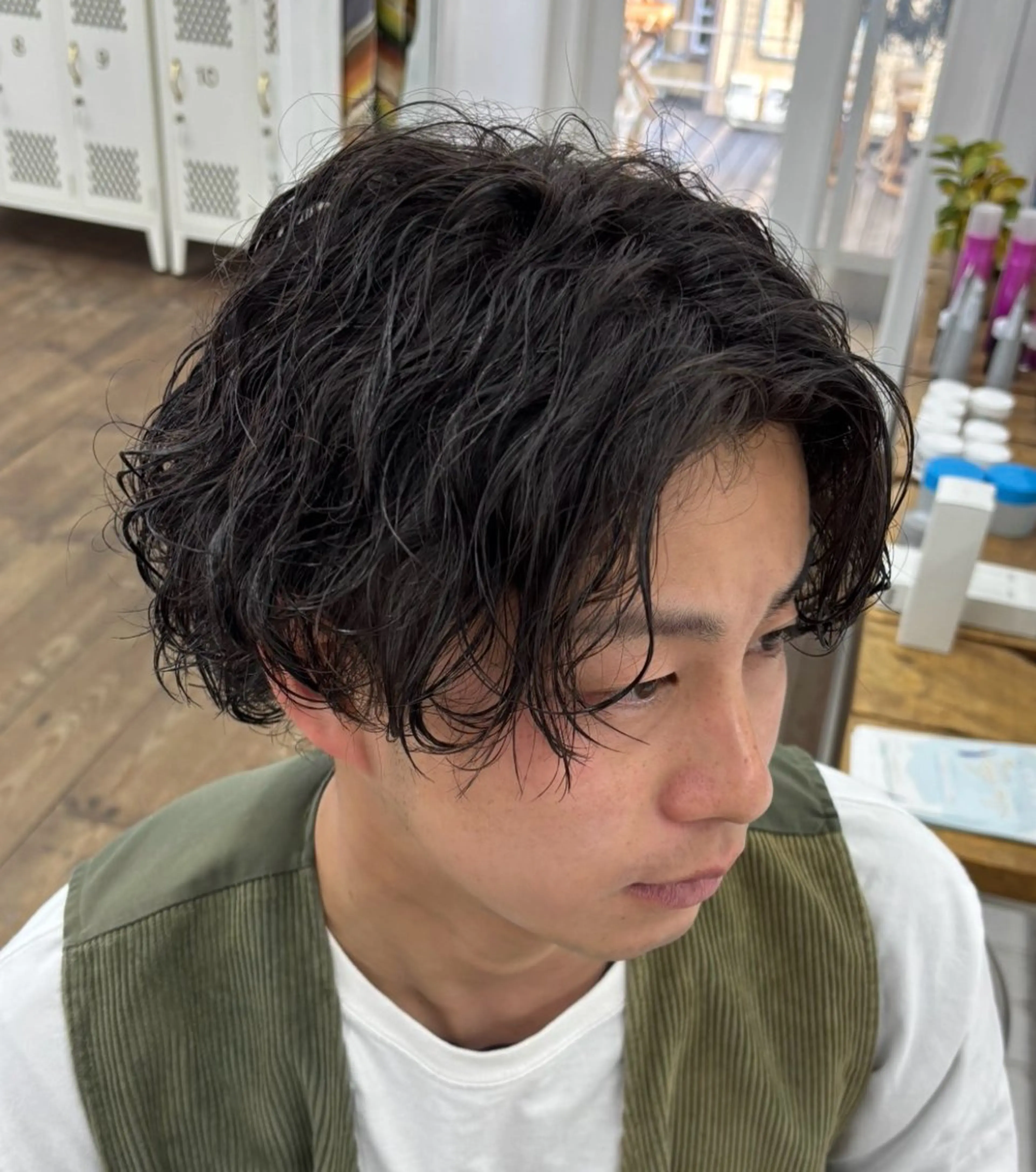 パーマ メンズ カット パーマ メンズ特化サロン Ryomaのヘアスタイル