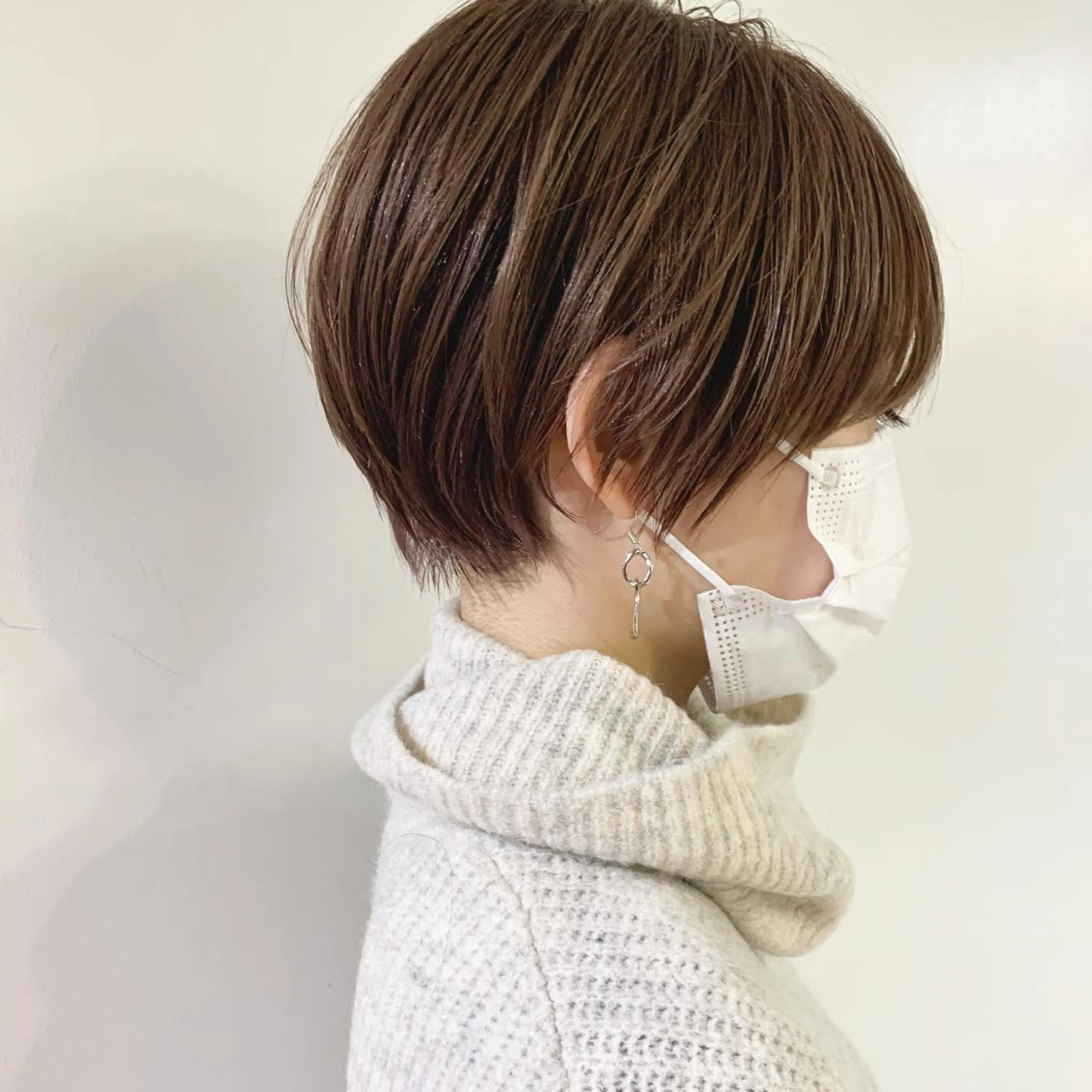 ショート カラー ショートボブ ハンサムショート ベリーショート ハイトーンカラー ボブ カット ヘアカラー トリートメント ボブ/大人ヘア k-two濱田のヘアスタイル