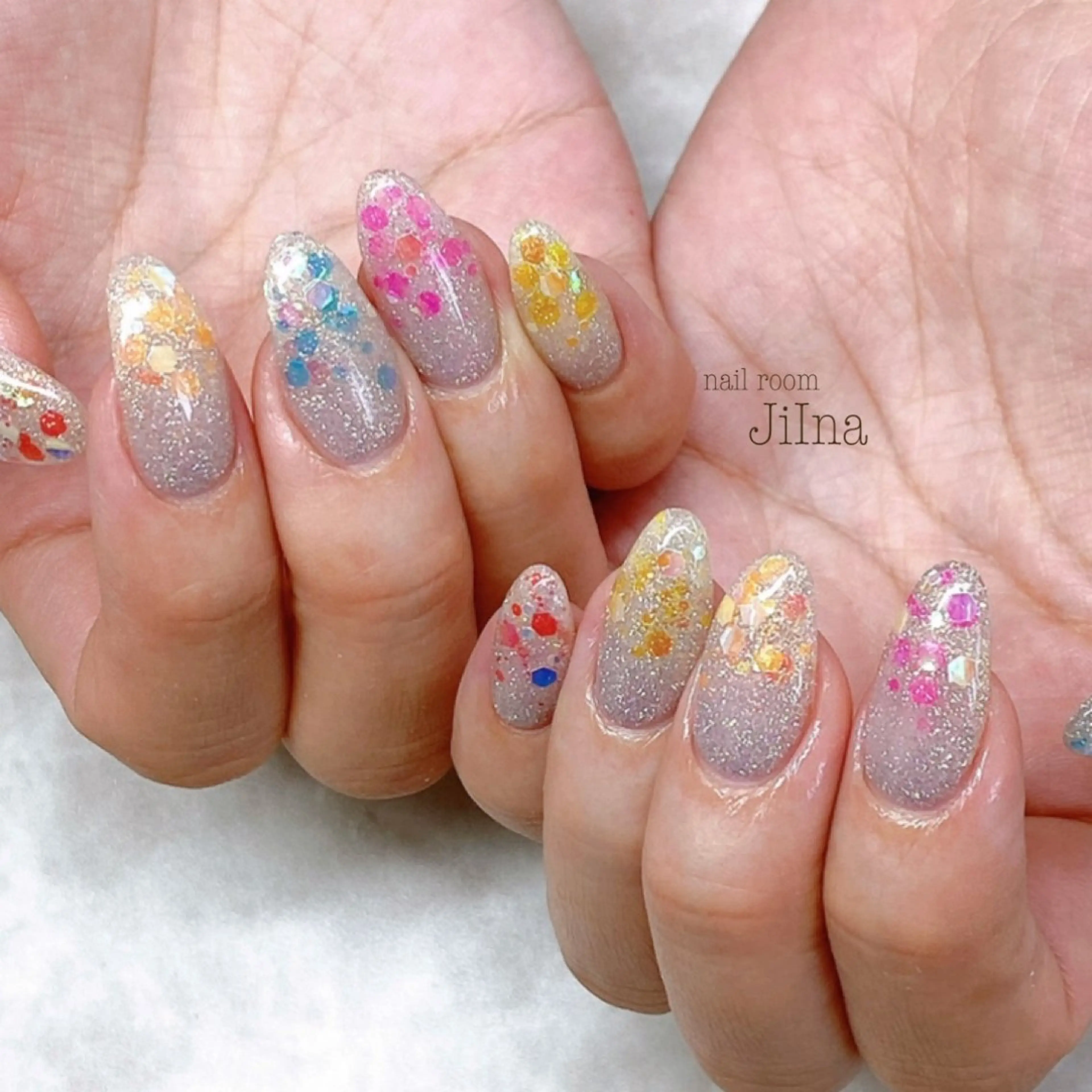 ネイル フラッシュネイル JiIna nailのネイルデザイン