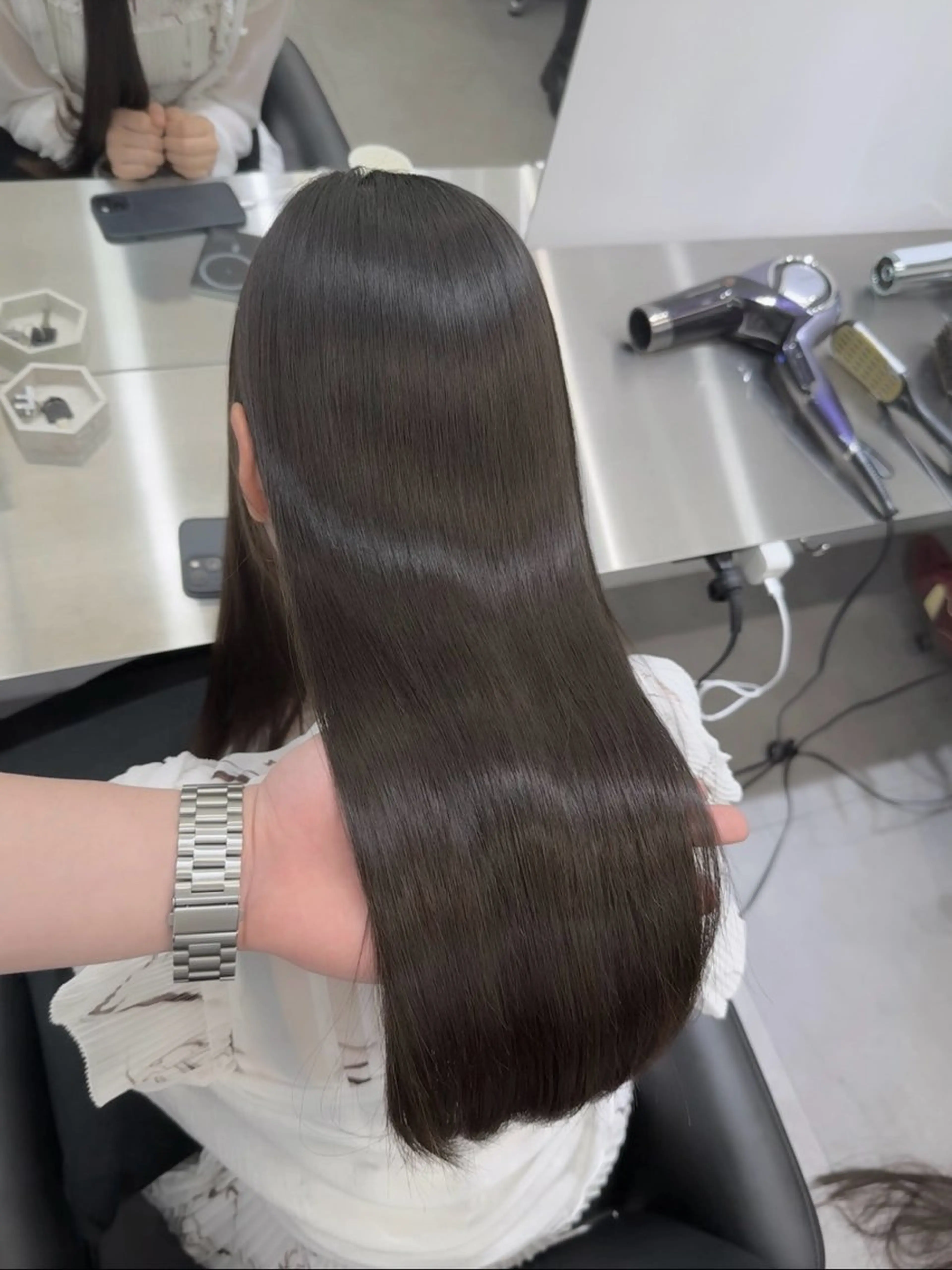 ロング 髪質改善×縮毛矯正 Core 片山健太のヘアスタイル