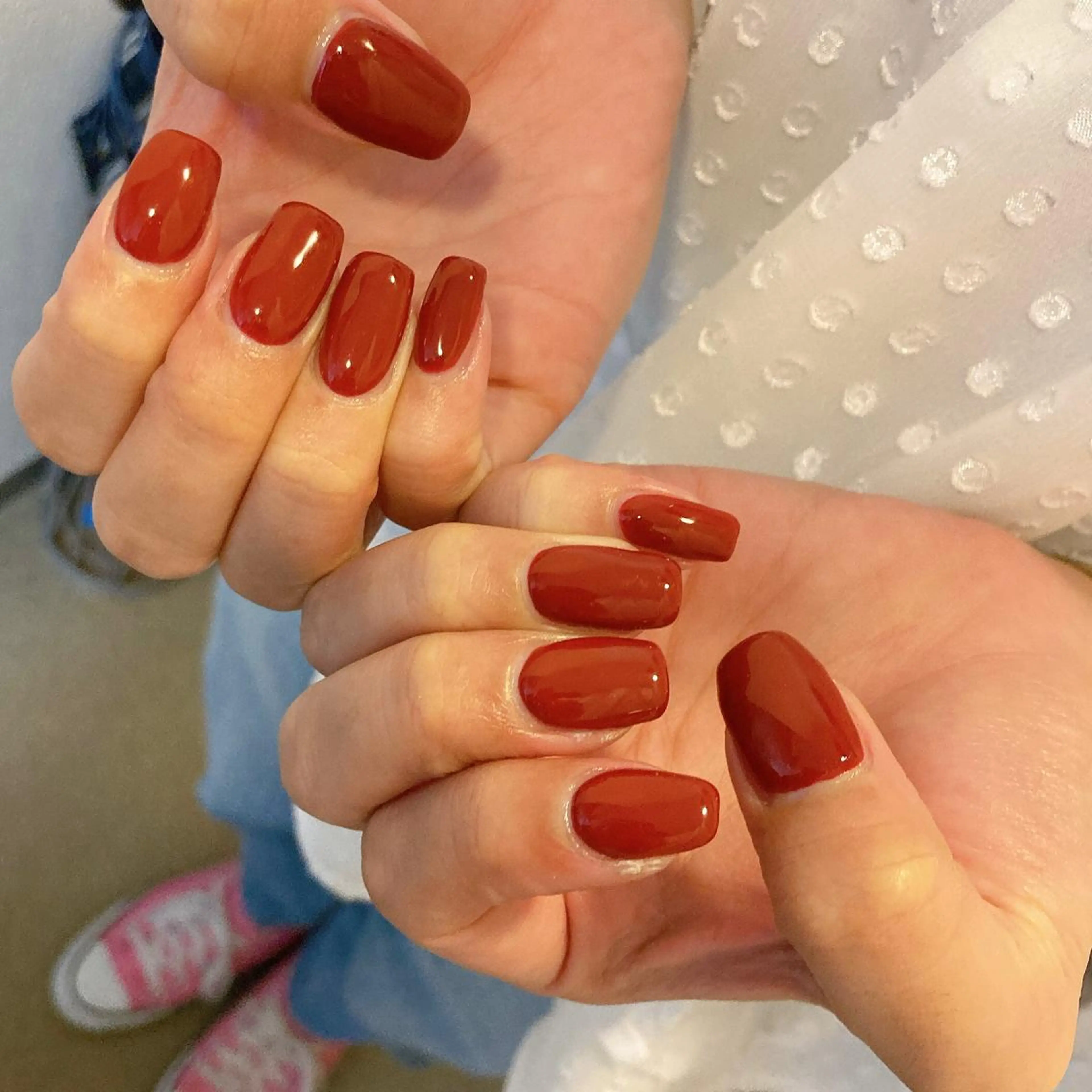 ネイル ワンカラーネイル ハンドネイル Mogu nail 二子玉川のネイルデザイン