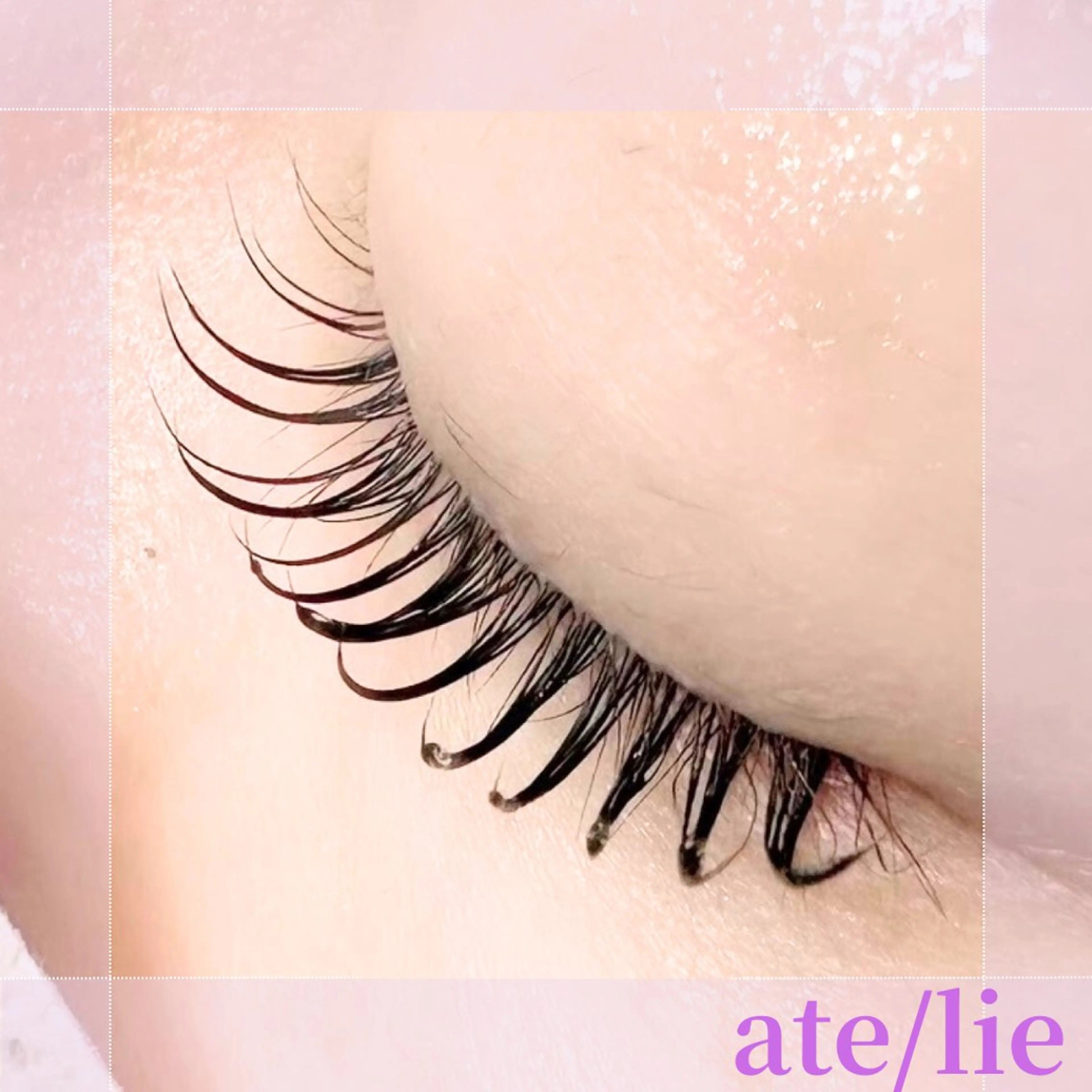マツエク・マツパ 一重×まつ毛パーマ マツパ ate/lie アテリアのマツエク・マツパデザイン