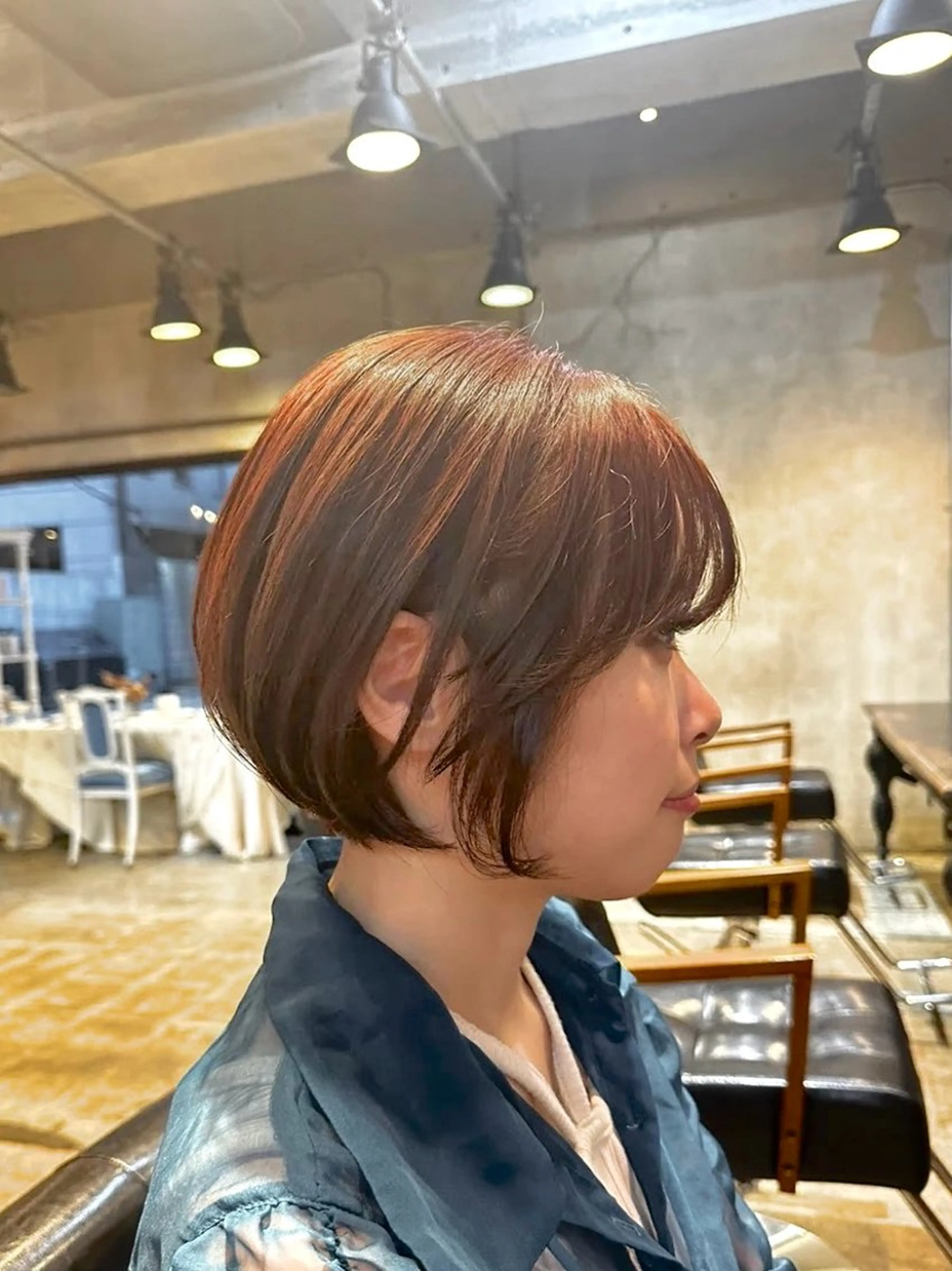 ショート カラー カット ヘアカラー トリートメント 韓国レイヤー✨ yasuko銀座のヘアスタイル