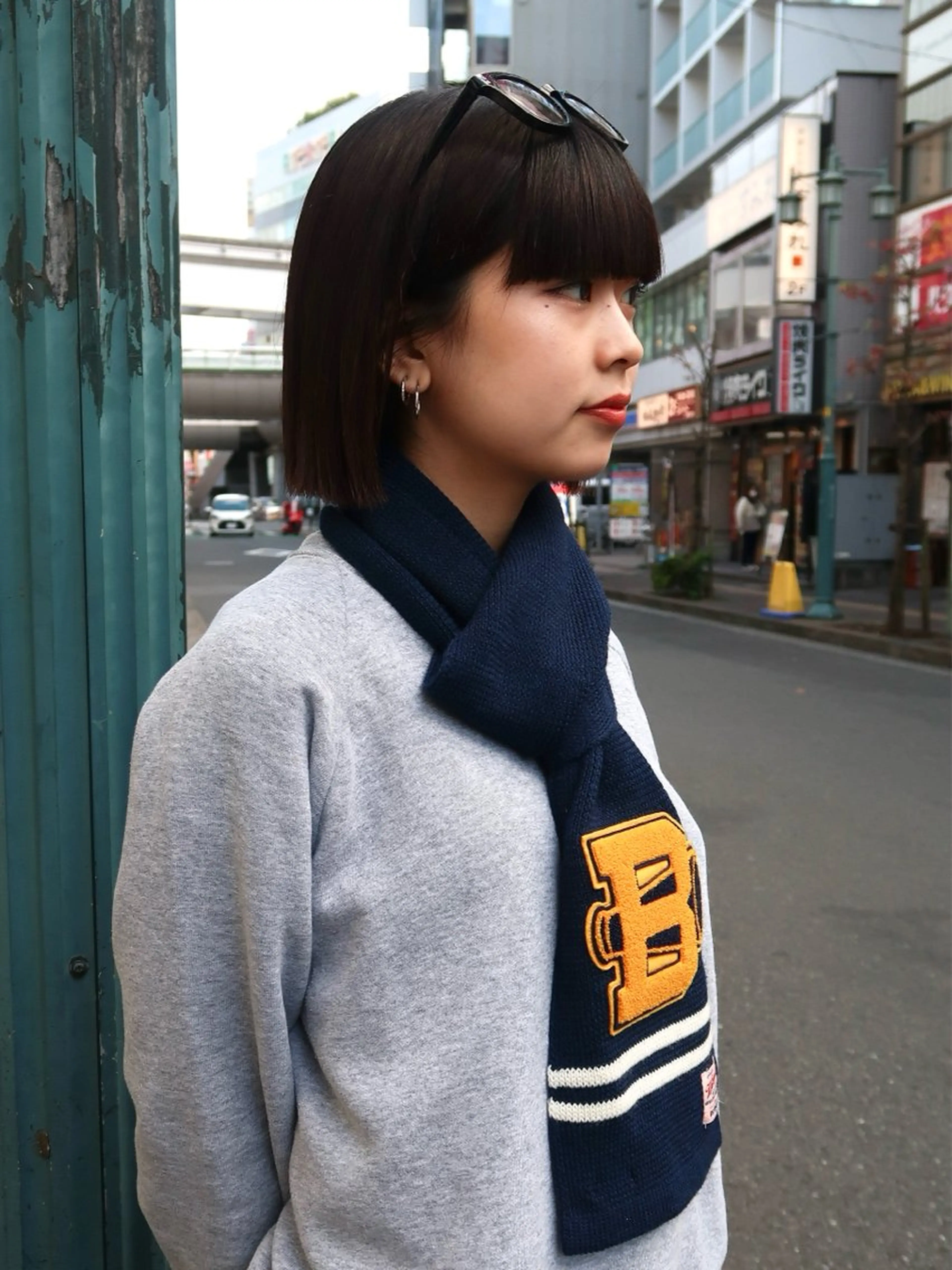 ショート 切りっぱなしボブ ボブ くせ毛 顔周りカット ハイライト カット HARUKI🏔️/ メンズ/透け感カラーのヘアスタイル