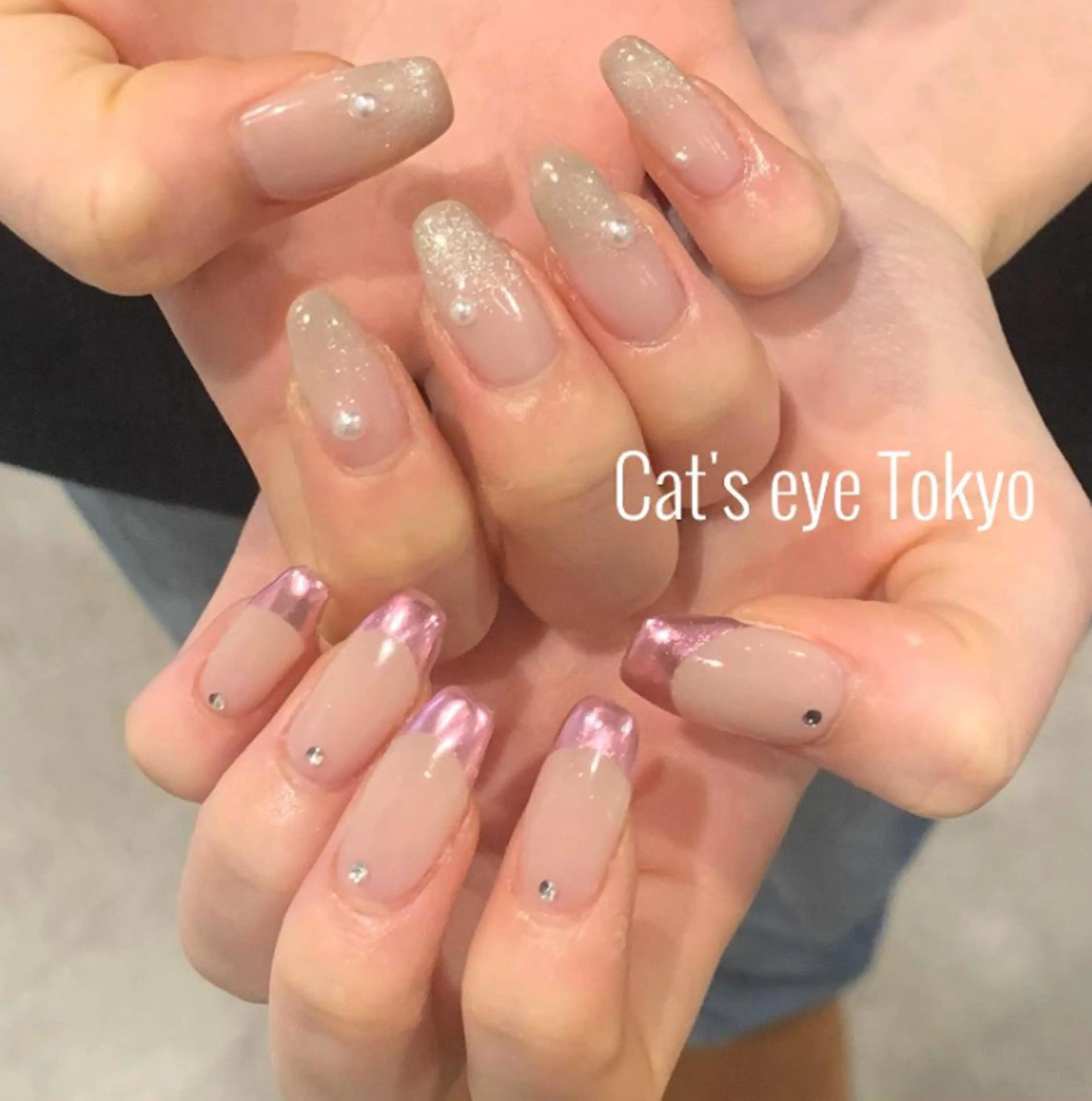 ネイル アートネイル フレンチネイル ジェルネイル マグネットネイル ミラーネイル Cat's eye TOKYO 新宿店のネイルデザイン
