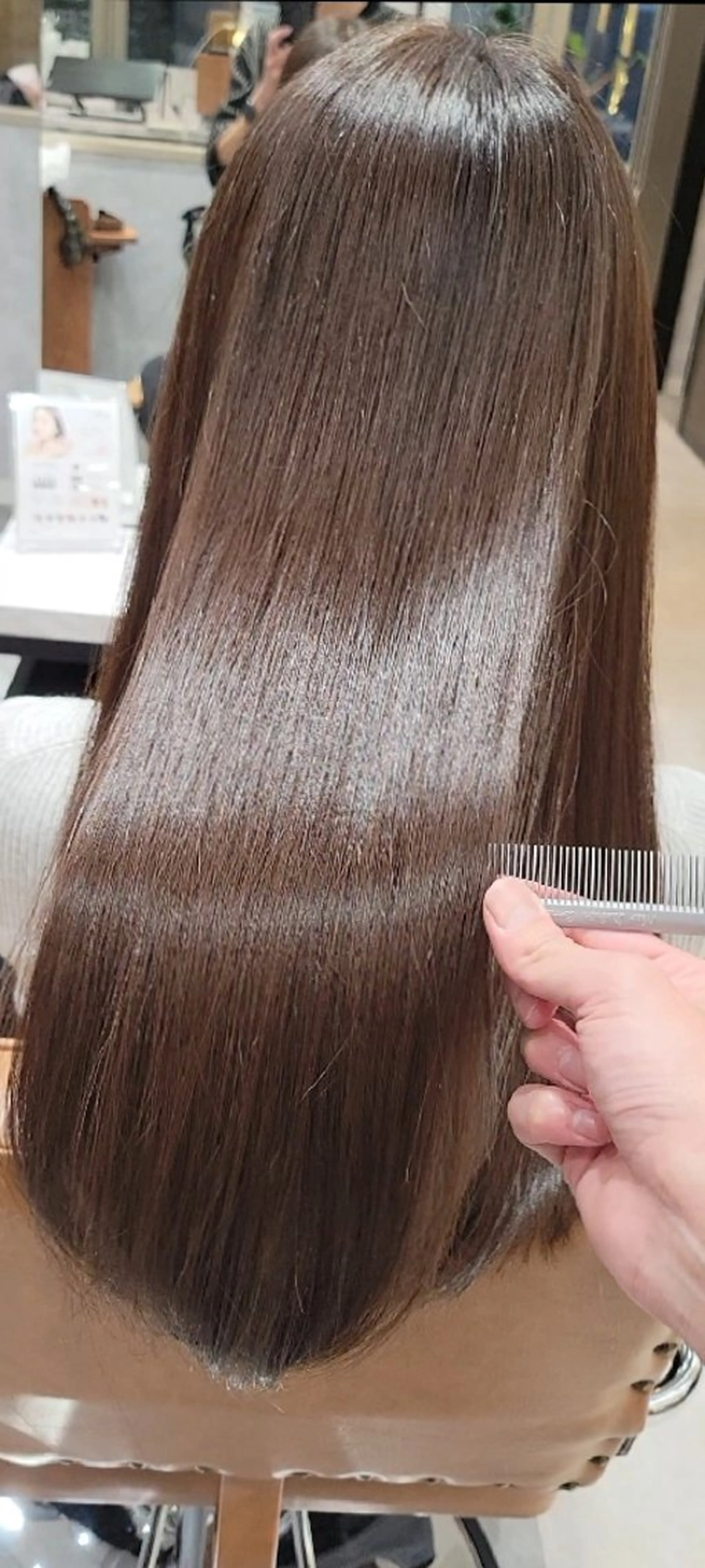 ロング カラー 髪質改善 トリートメント カット ヘアカラー トリートメント 川﨑 貴博のヘアスタイル