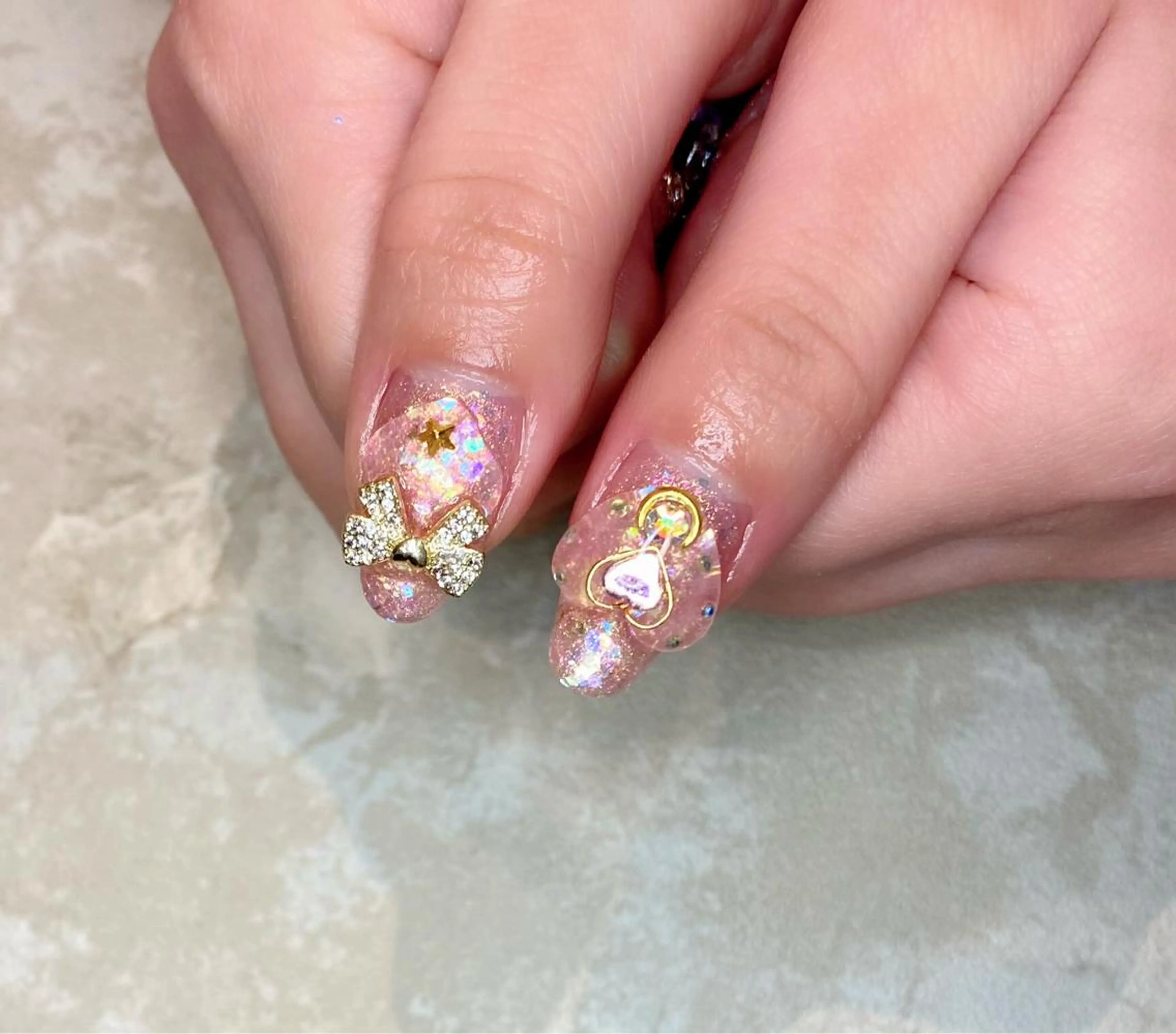 ネイル ハート ハンドネイル Lino+ ネイル&よもぎ蒸しのネイルデザイン