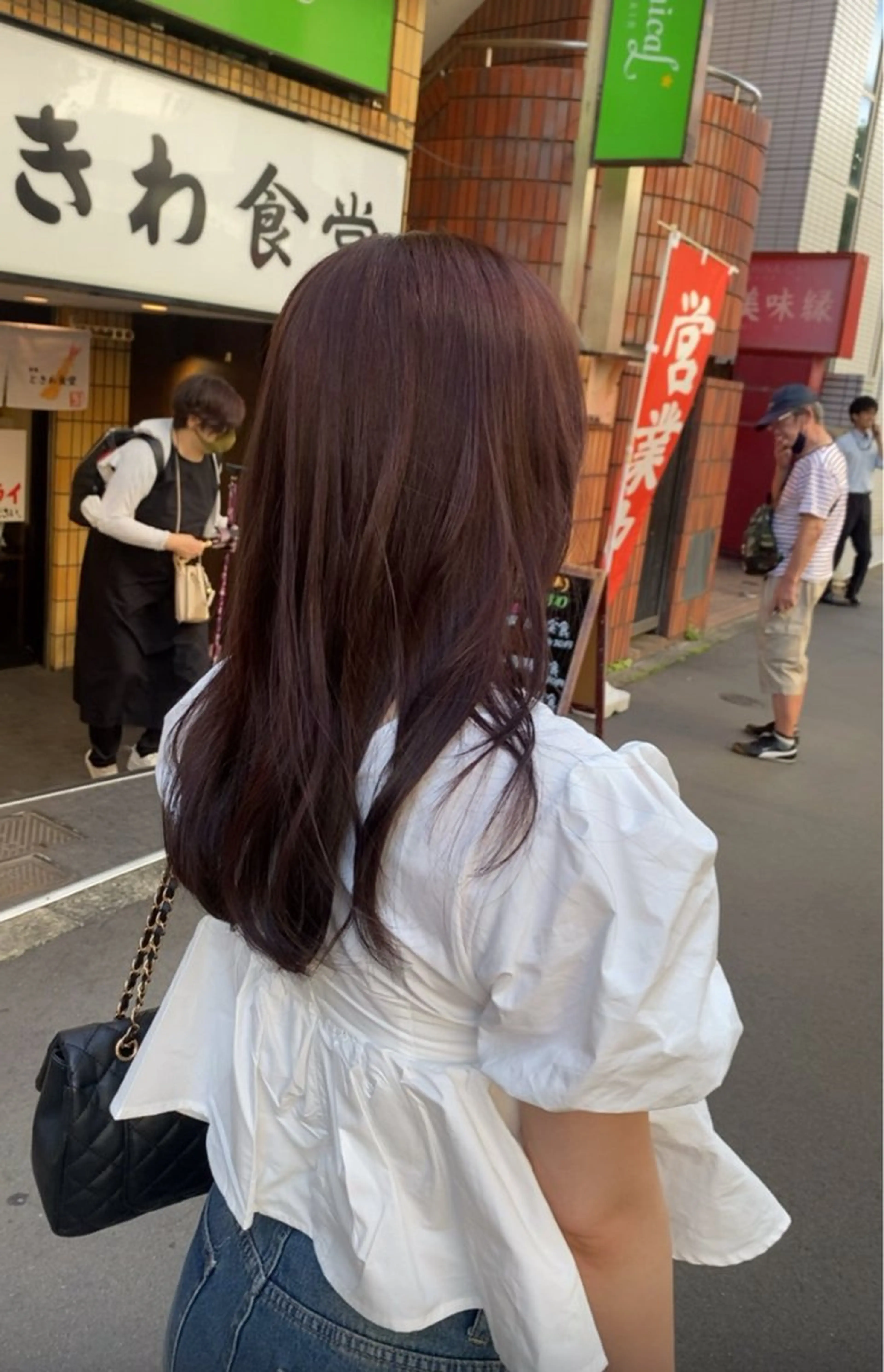 セミロング カラー ヘアアレンジ ラベンダーカラー メンズ特化 エシカル　松原大将のヘアスタイル