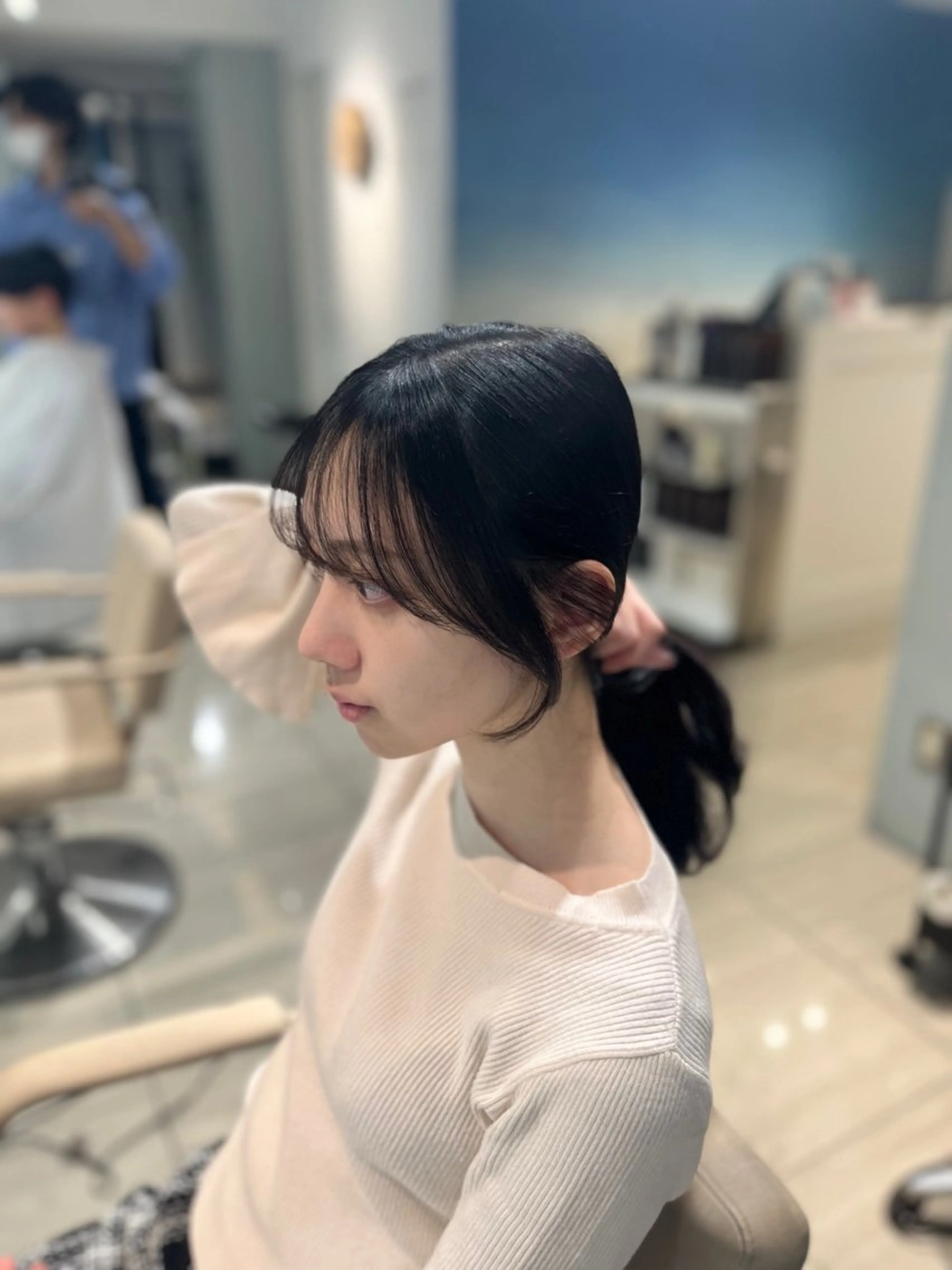 【ポイント縮毛矯正👩🏼‍🦱🤍】顔周り縮毛矯正＋前髪カットの写真