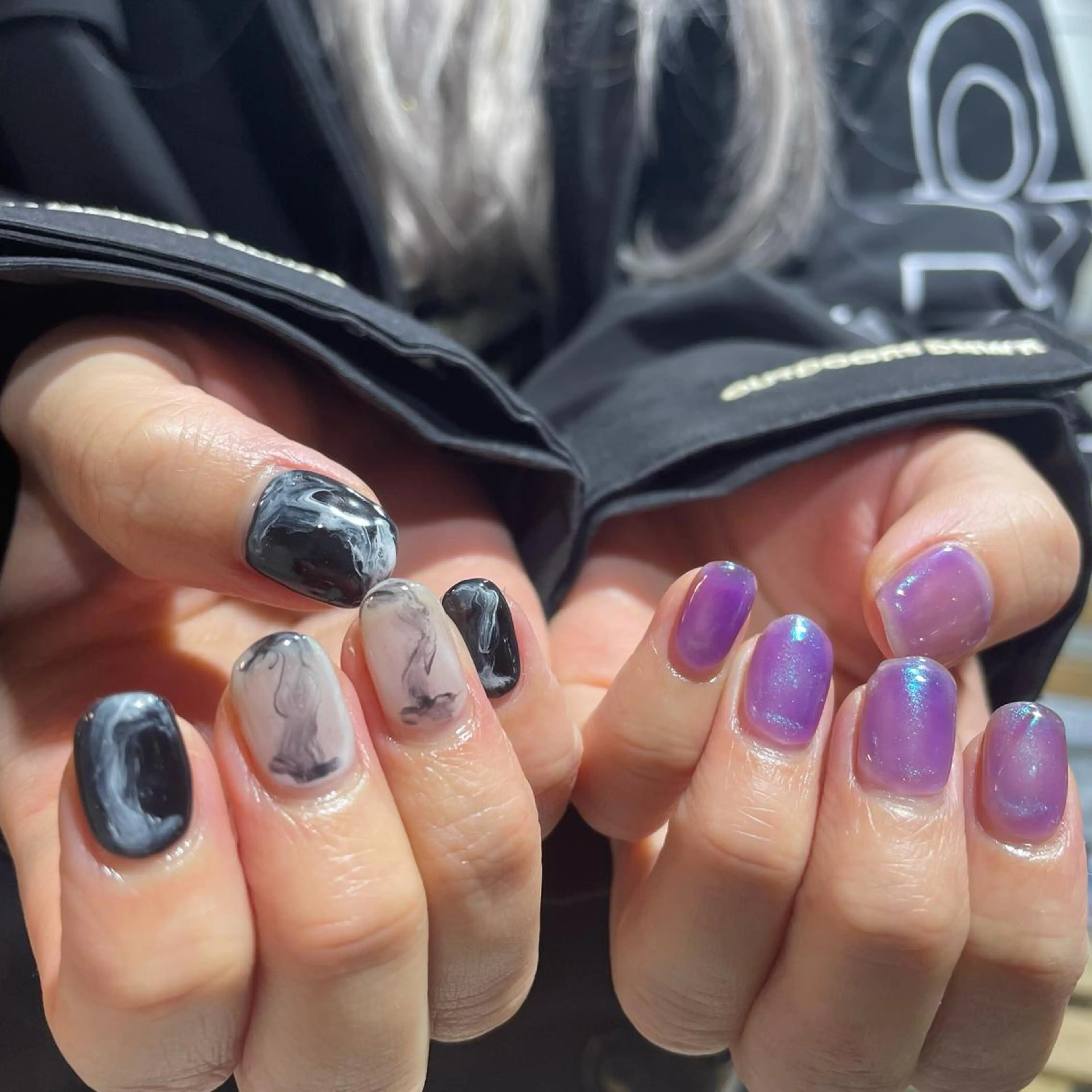 ネイル アートネイル ジェルネイル パラジェル ハンドネイル 韓国ヘア🦋 MIYUのヘアスタイル