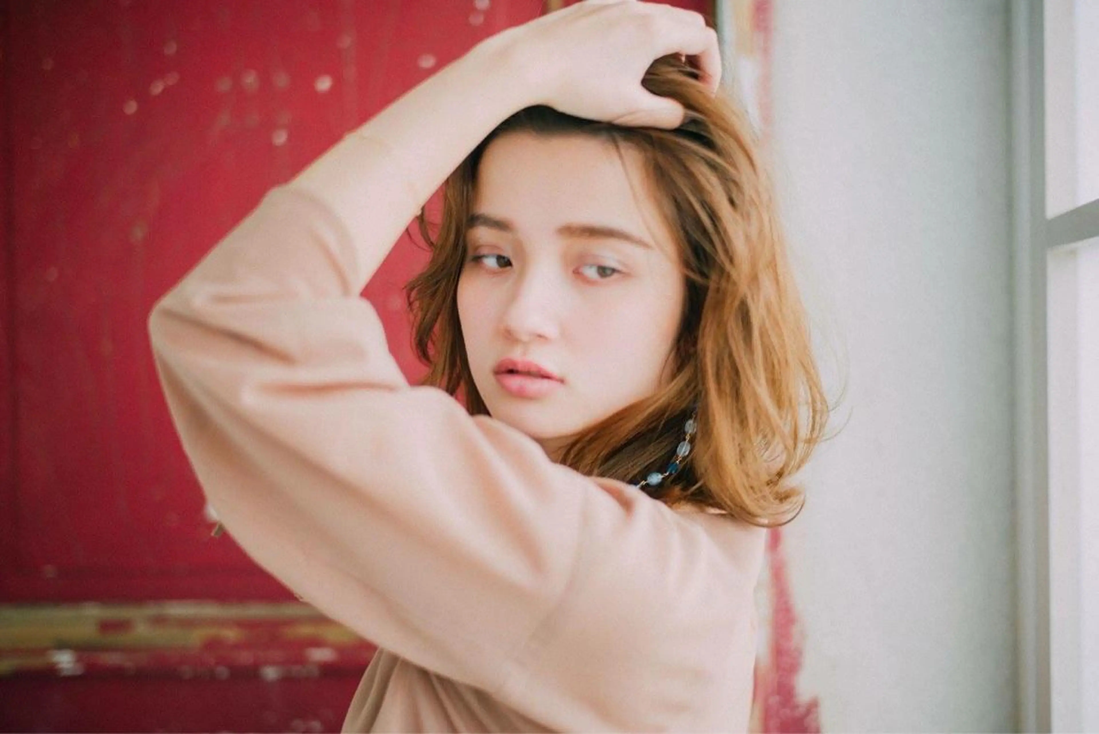 ミディアム カラー 透明感カラー ハイライトカラー ハイライト 舘野 太嘉宏のヘアスタイル