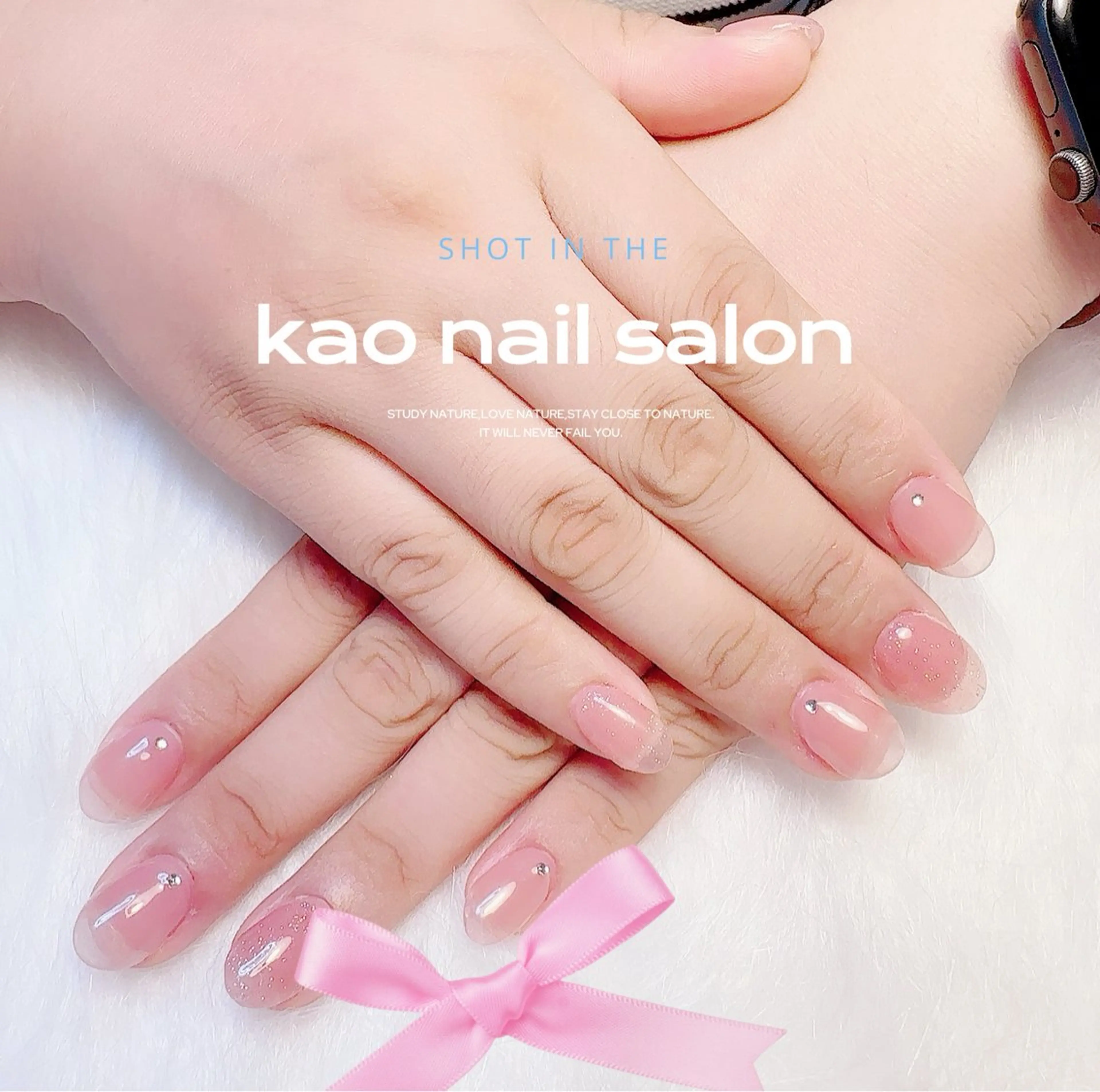 ネイル ハンドネイル kao nail マグネット/長さだしのネイルデザイン