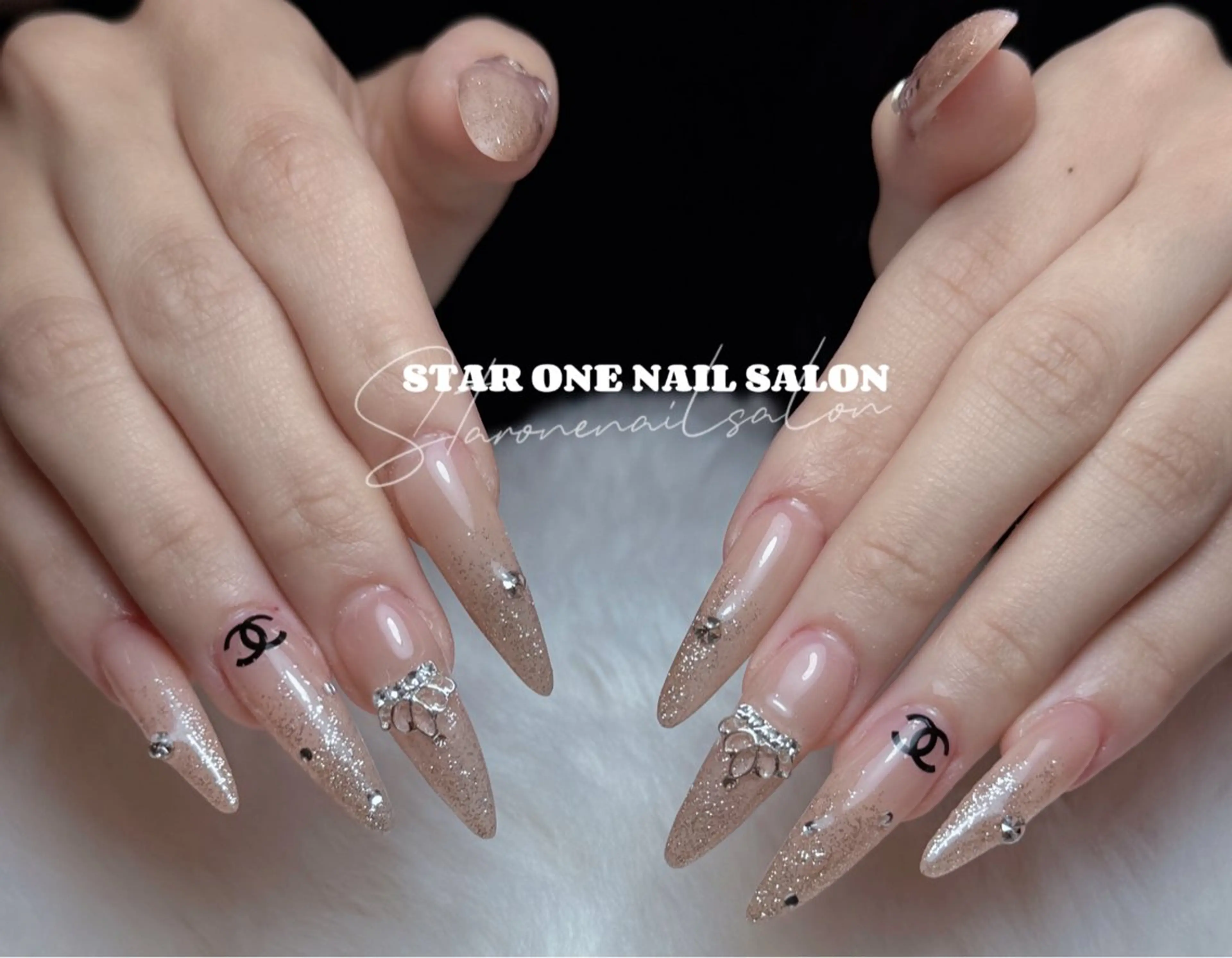 ネイル ハンドネイル 星 あみのネイルデザイン