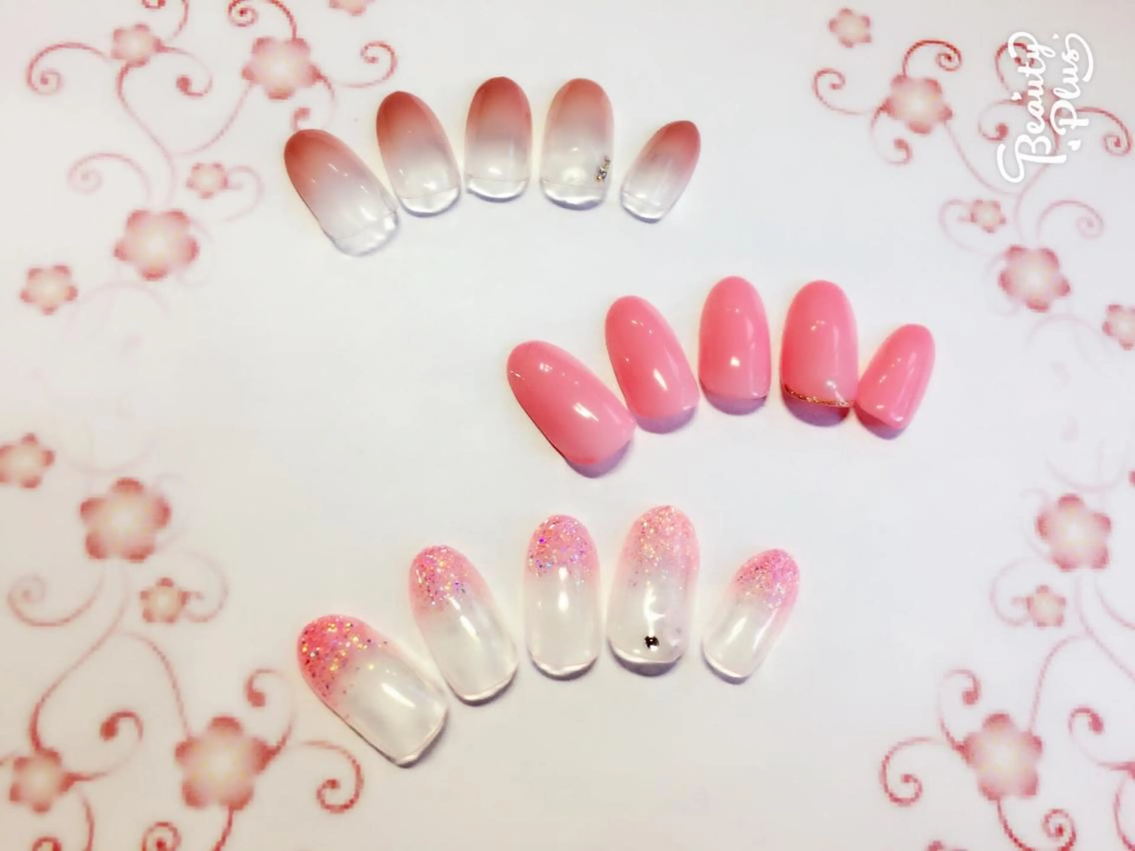 ネイル アートネイル ジェルネイル グラデーション ラメ(グリッター) ラメグラデーション アクアライズ所属・アクア ライズのネイルデザイン