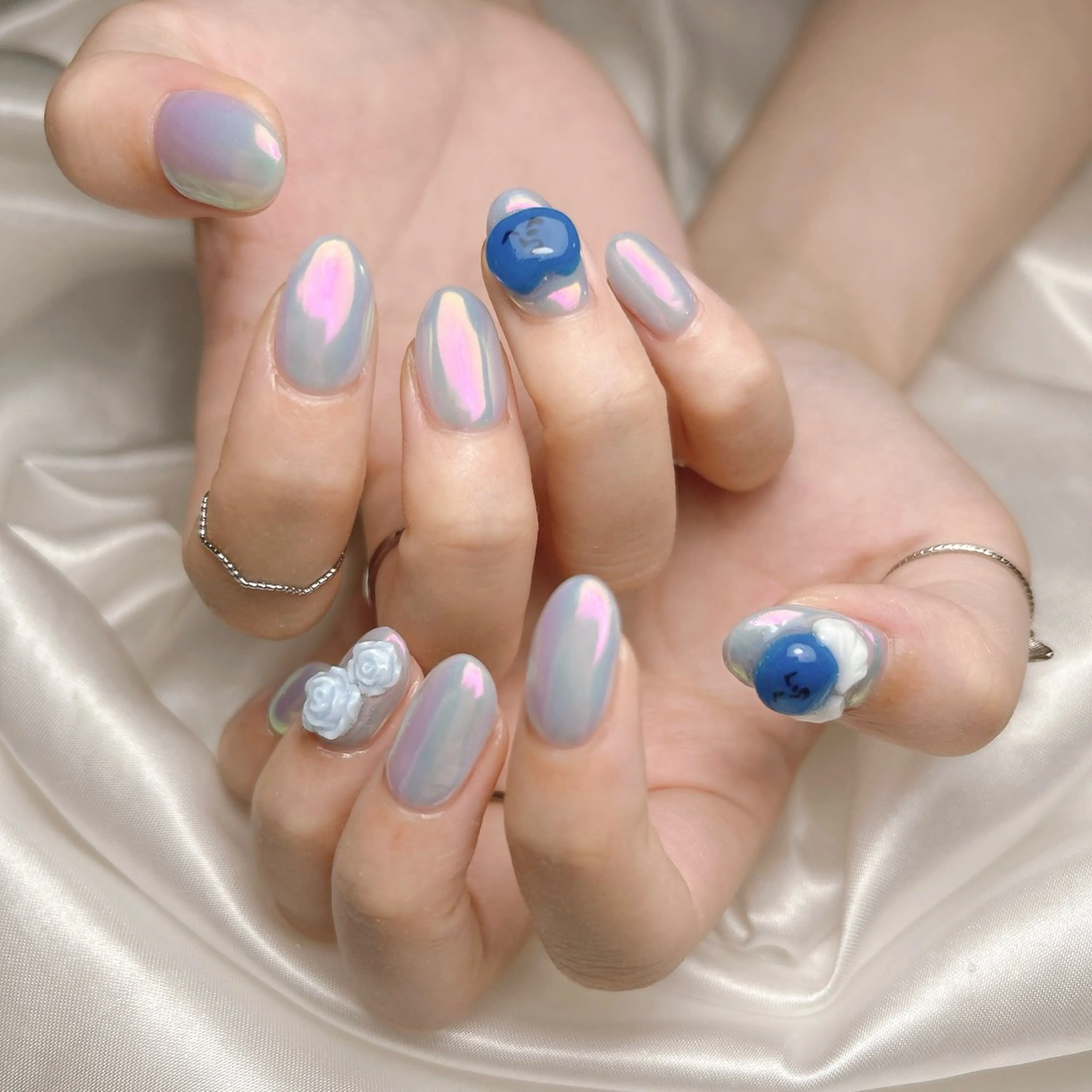 ネイル ミラーネイル ハンドネイル junna 金山.東別院.上前津のネイルデザイン