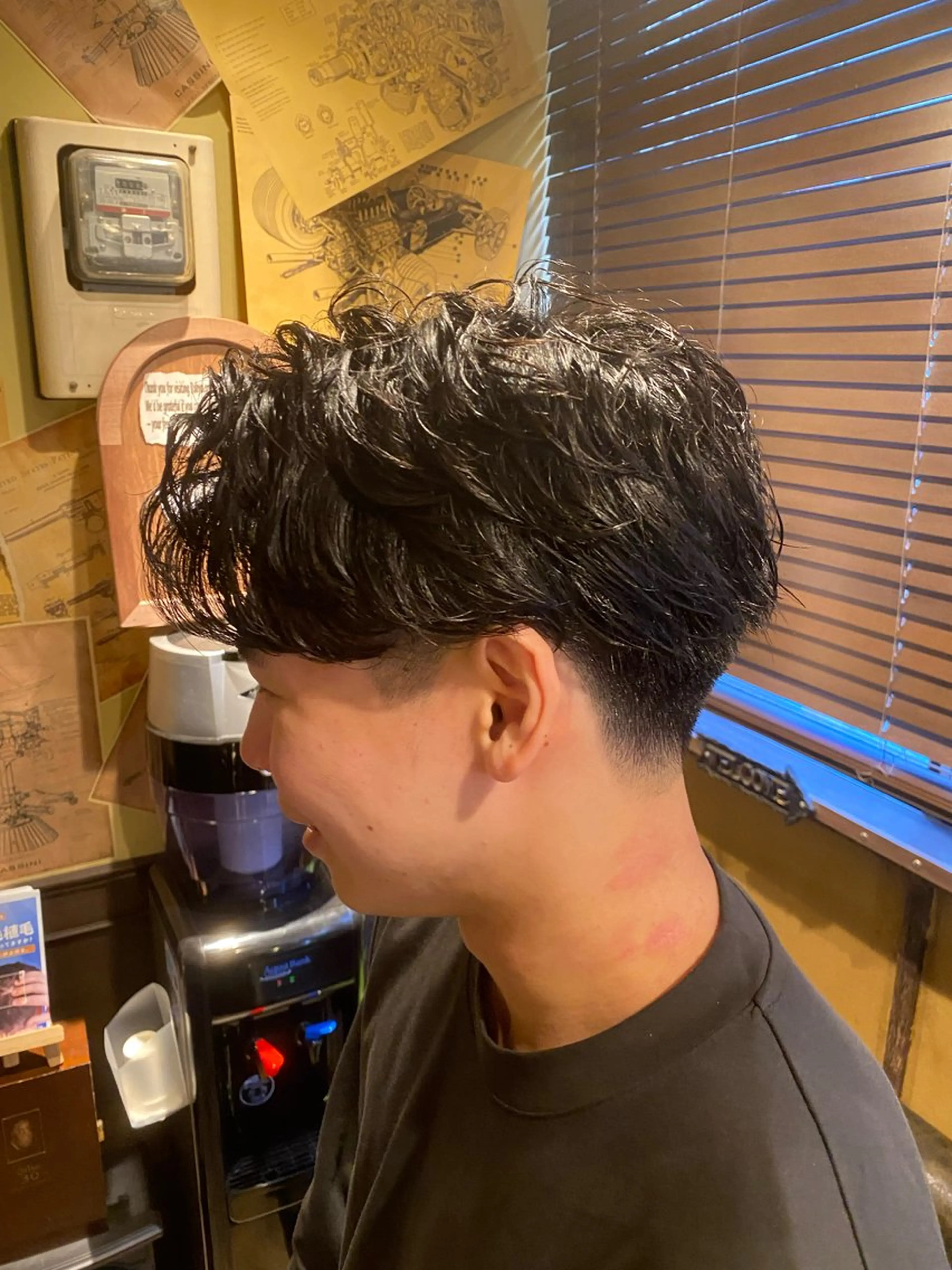 ショート パーマ メンズ 💈メンズカット 中野💈志賀 隼樹のヘアスタイル