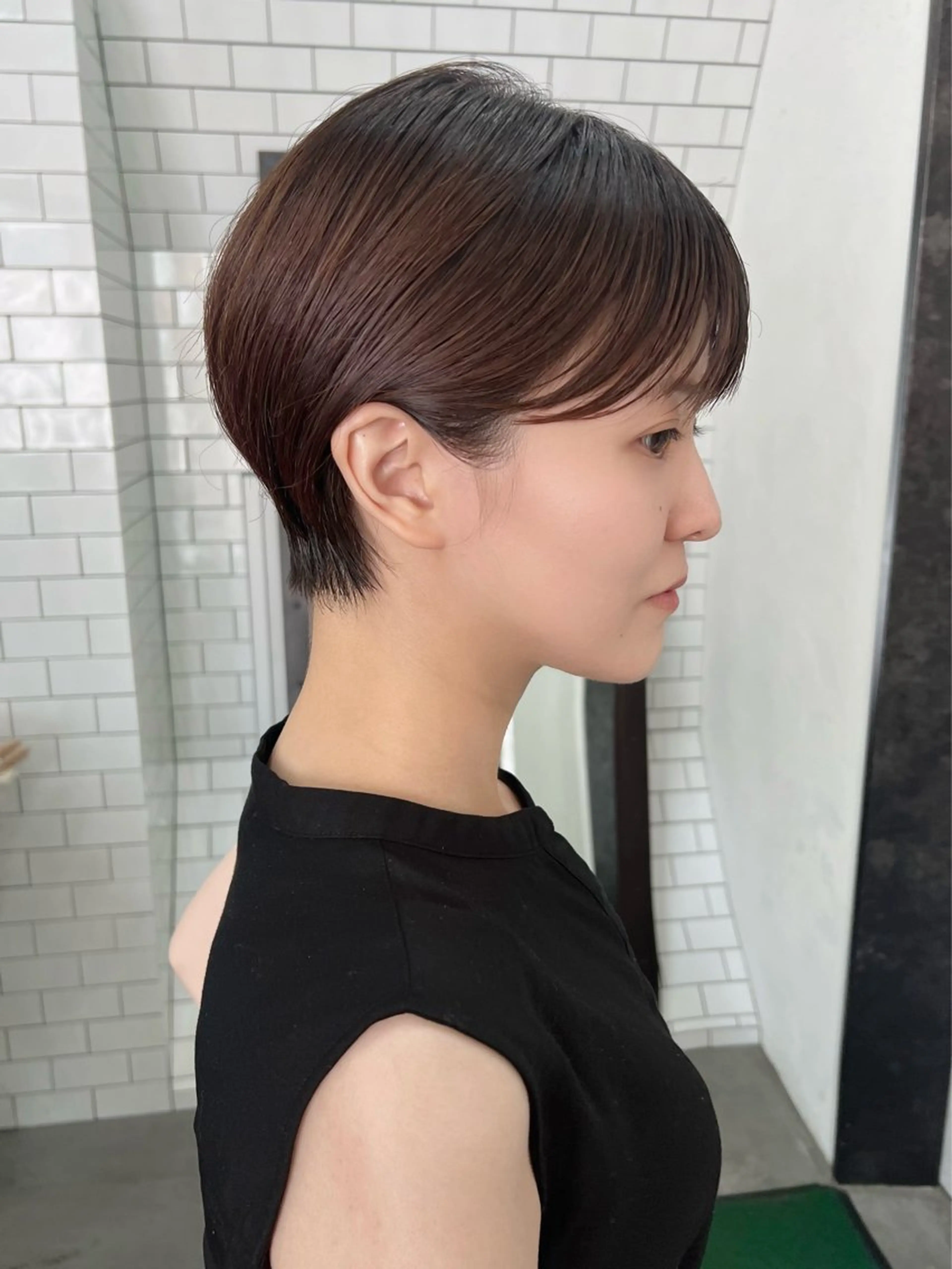 ショート 紙屋町ショート /ボブ　パーマ河内蓮のヘアスタイル