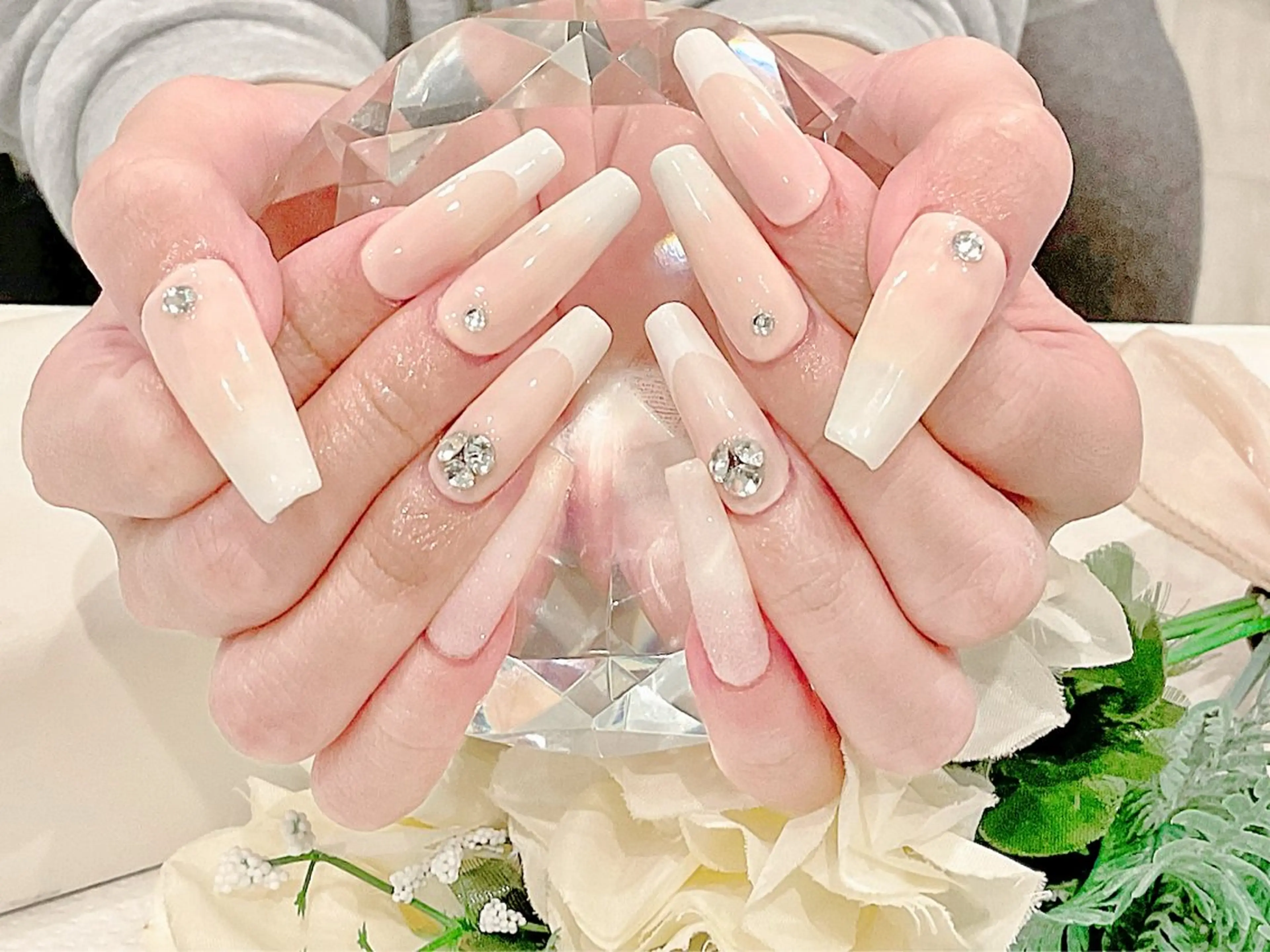 ネイル ロングネイル Briller Cadeau　〜ブリエカドー〜所属・BC TAKAOKAのネイルデザイン