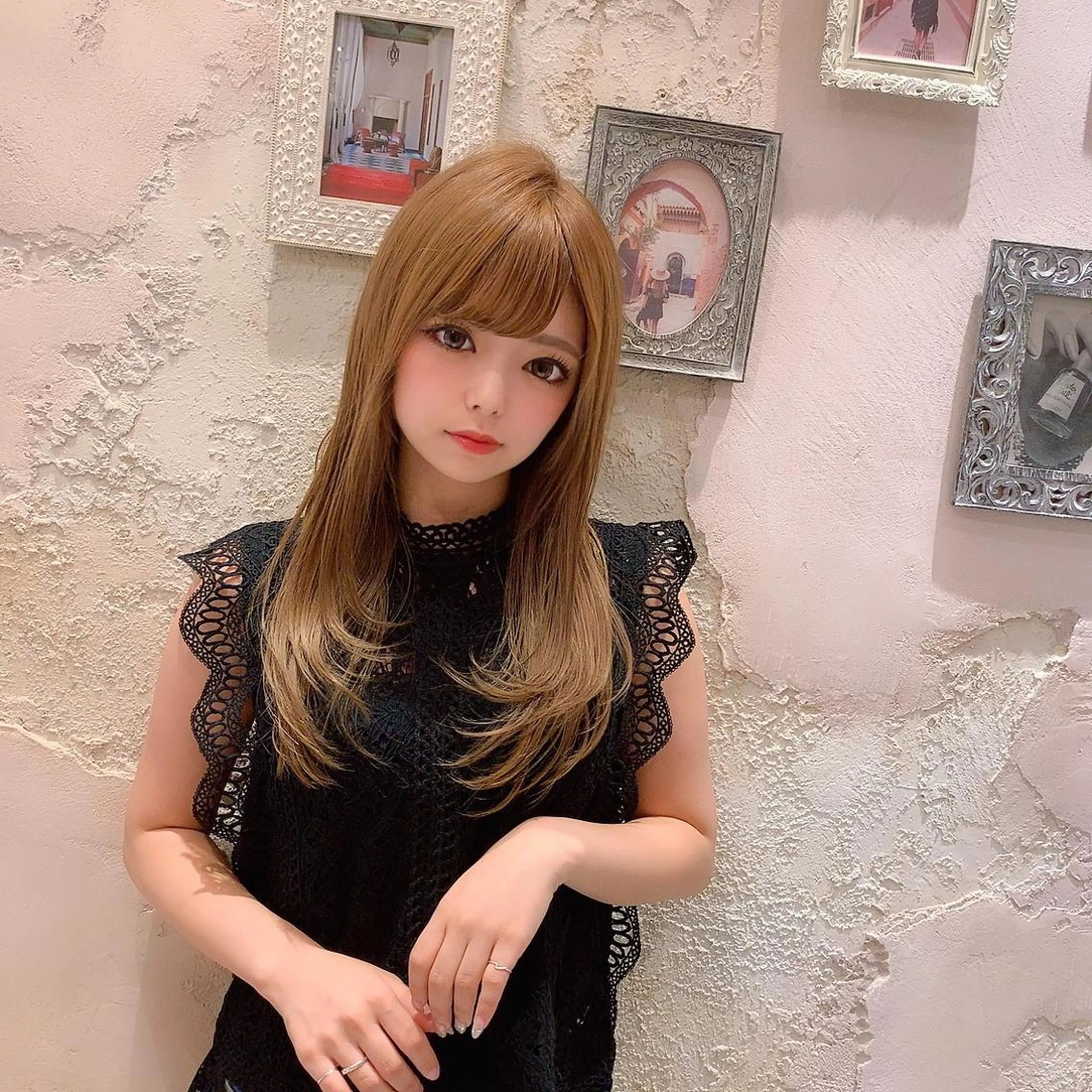 セミロング アッシュ カット ヘアカラー トリートメント 代表山口ひな 髪質改善のプロのヘアスタイル