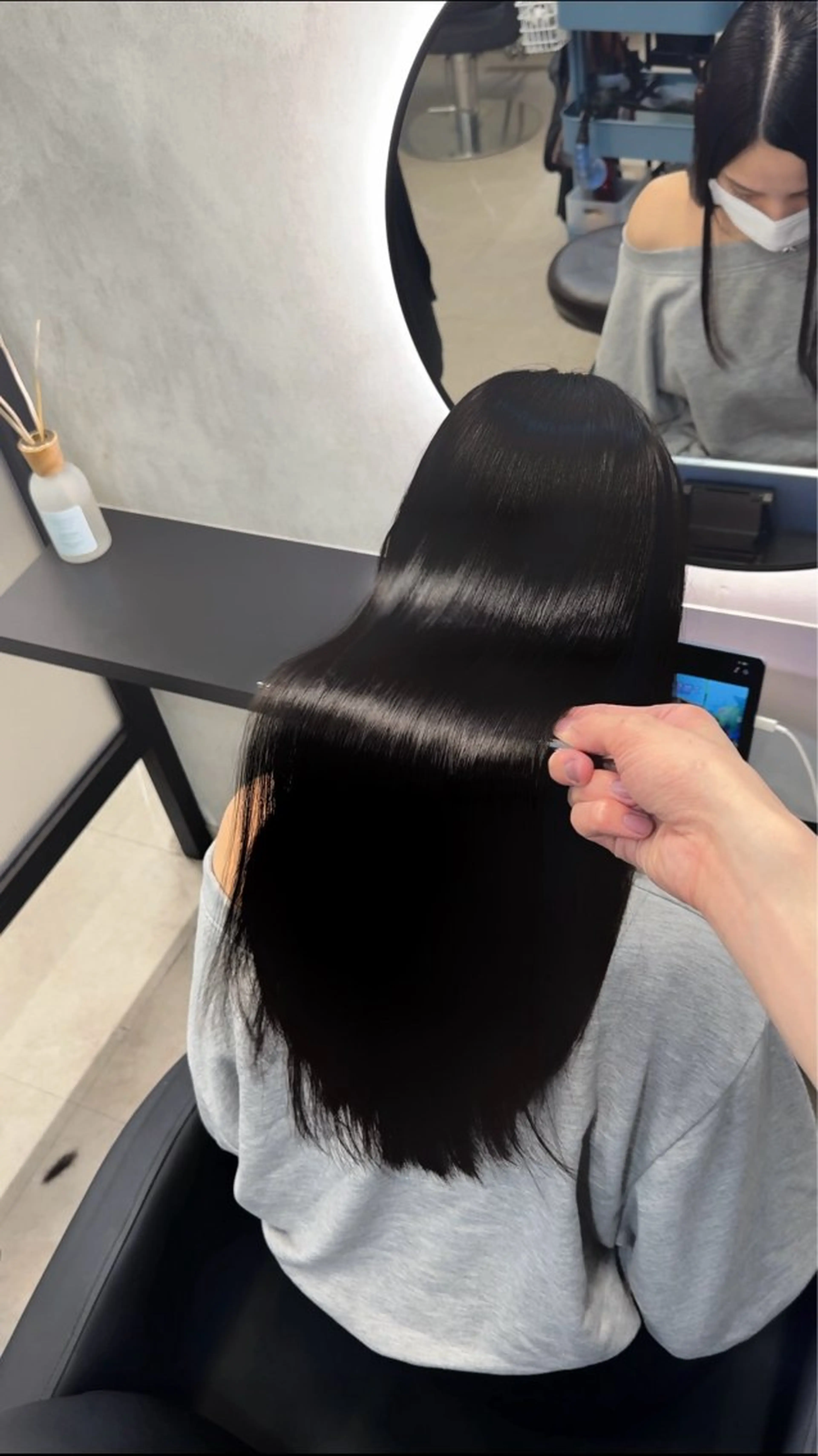 ロング カラー ヘアアレンジ カット ヘアカラー 縮毛矯正 新宿 /髪質改善/ 縮毛矯正/ヒュウガのヘアスタイル