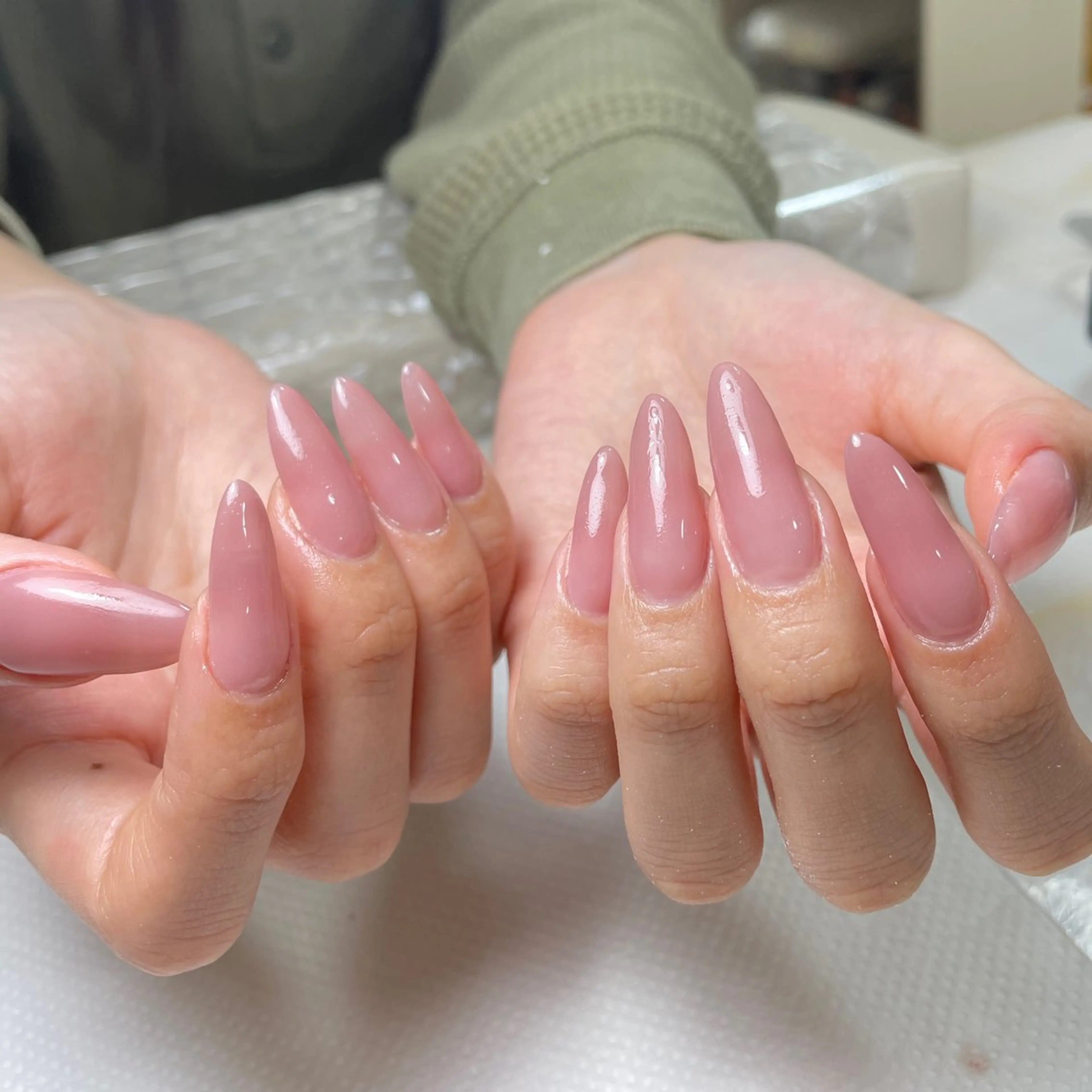 ネイル アートネイル フレンチネイル ジェルネイル グラデーション 韓国ネイル ハンドネイル 久保田 マリコのネイルデザイン