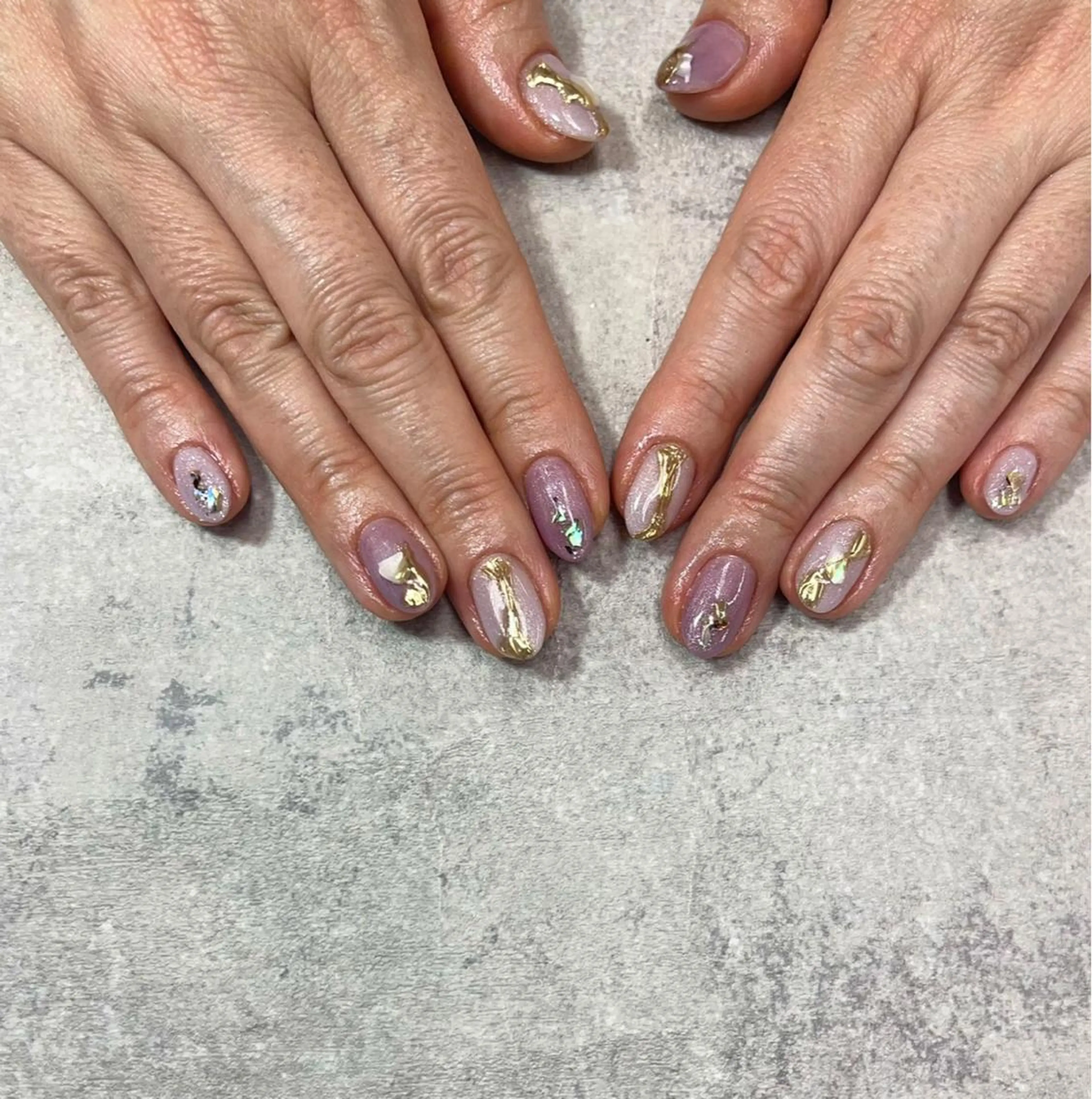 ネイル アートネイル フレンチネイル ジェルネイル ガラスフレンチ グラデーション ハンドネイル ハンドケア FASTNAIL PLUS 新宿店のネイルデザイン