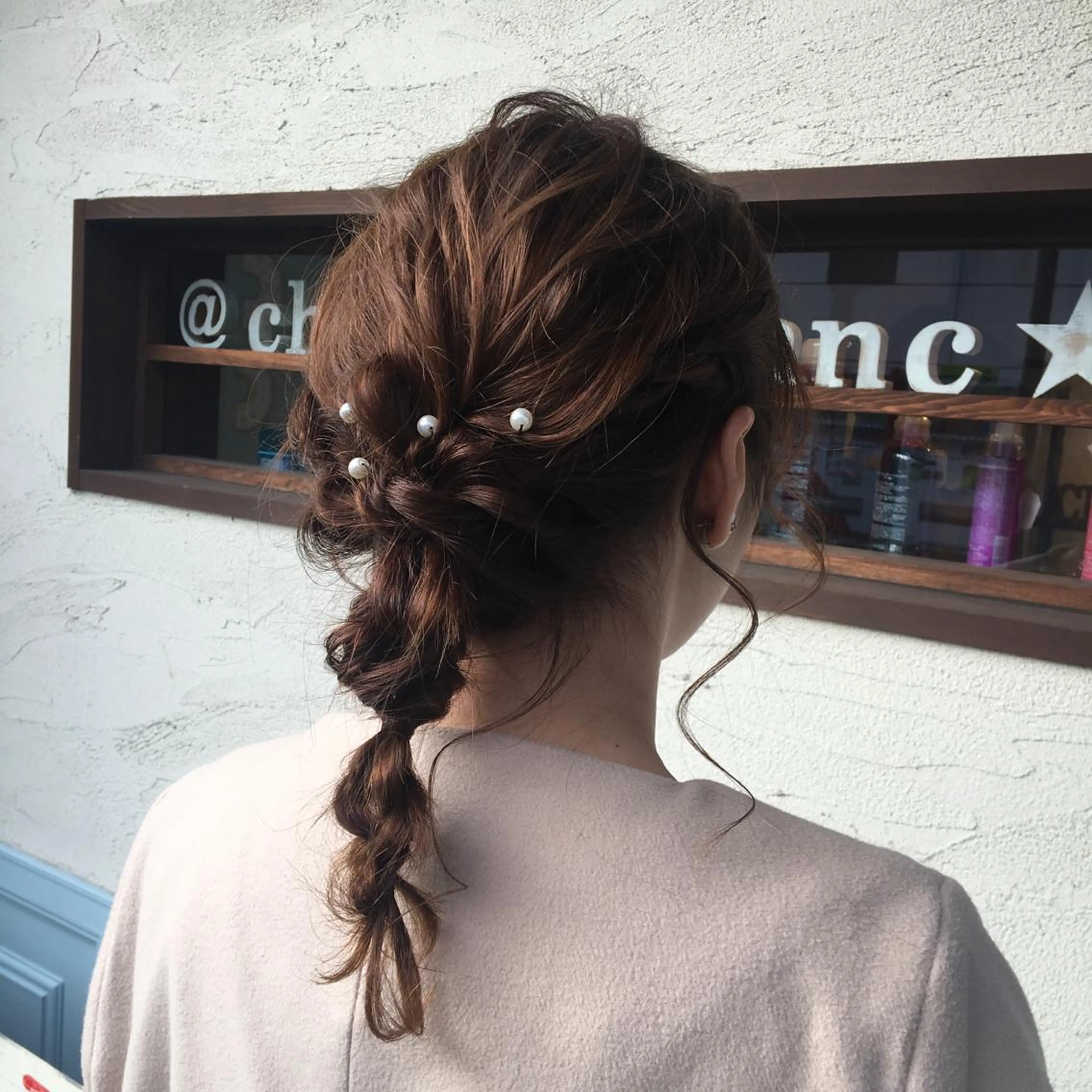 ミディアム ヘアアレンジ garden HAIR 北花田所属・garden HAIR 優月のヘアスタイル